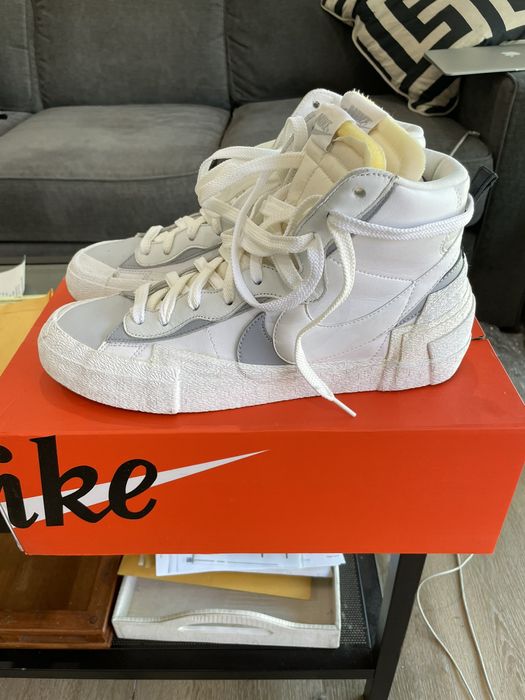 Sacai x 'blazer outlet mid white grey