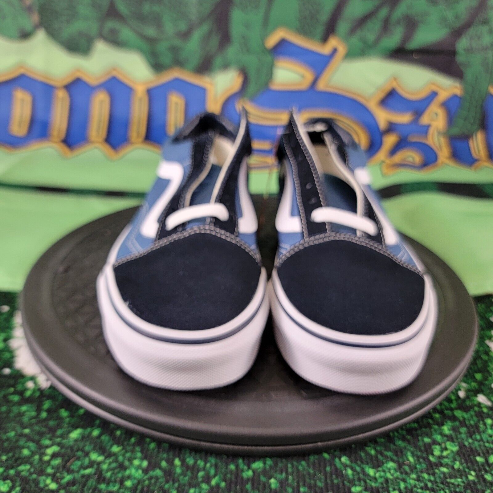 Vans VANS Old Skool Navy Blue Skateboard Sneakers Sz 5.5M 7W Size US 5.5 / EU 38 - 4 Thumbnail