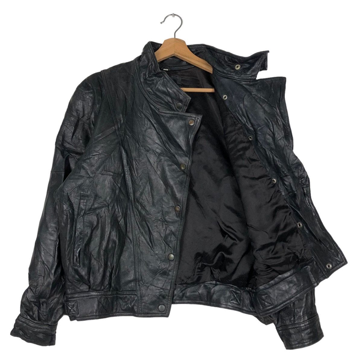 Japanese Brand 🔥Cropped Vintage Leather Jacket Double Breast Abba Japan Size US M / EU 48-50 / 2 - 11 Thumbnail
