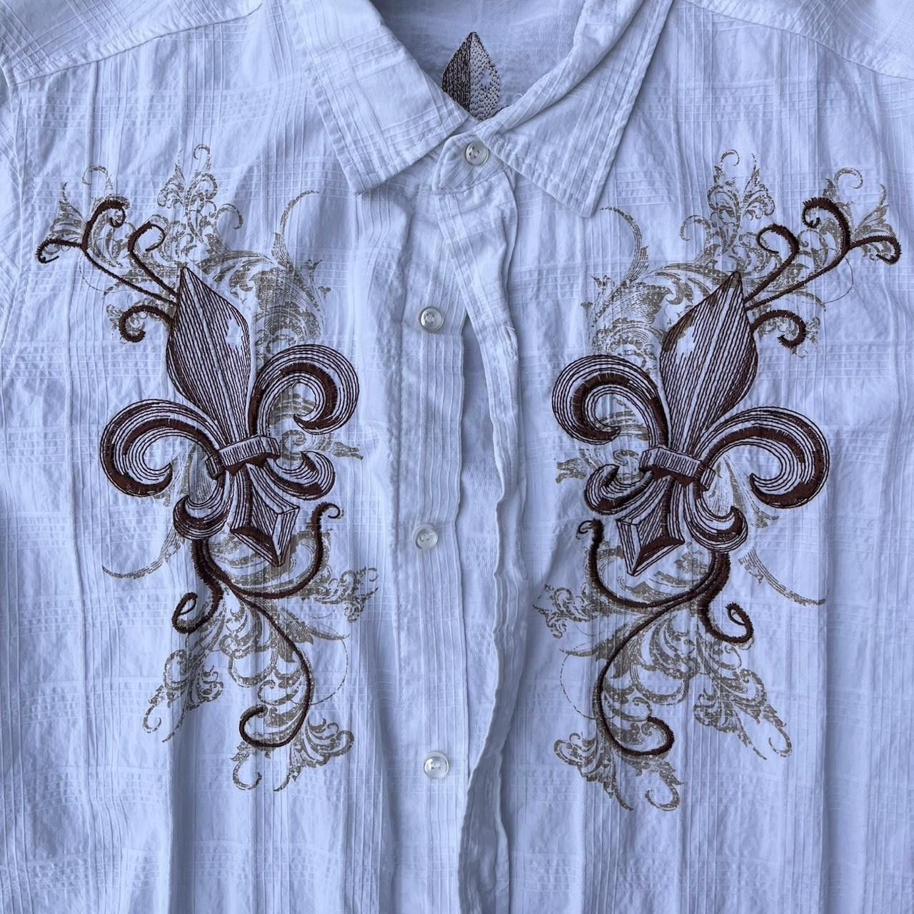 Other Sick y2k grunge style button-up with embroidery Size US M / EU 48-50 / 2 - 5 Thumbnail