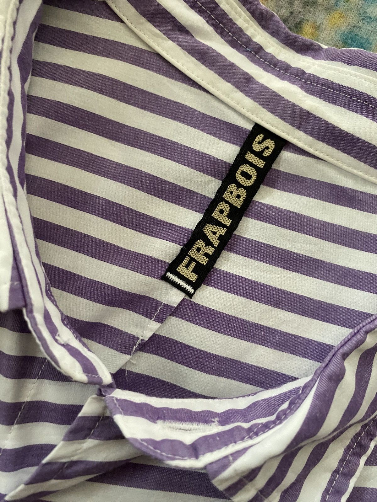 Frapbois × Issey Miyake Issey Miyake Frapbois Striped Hybrid Shirt Size US M / EU 48-50 / 2 - 4 Thumbnail