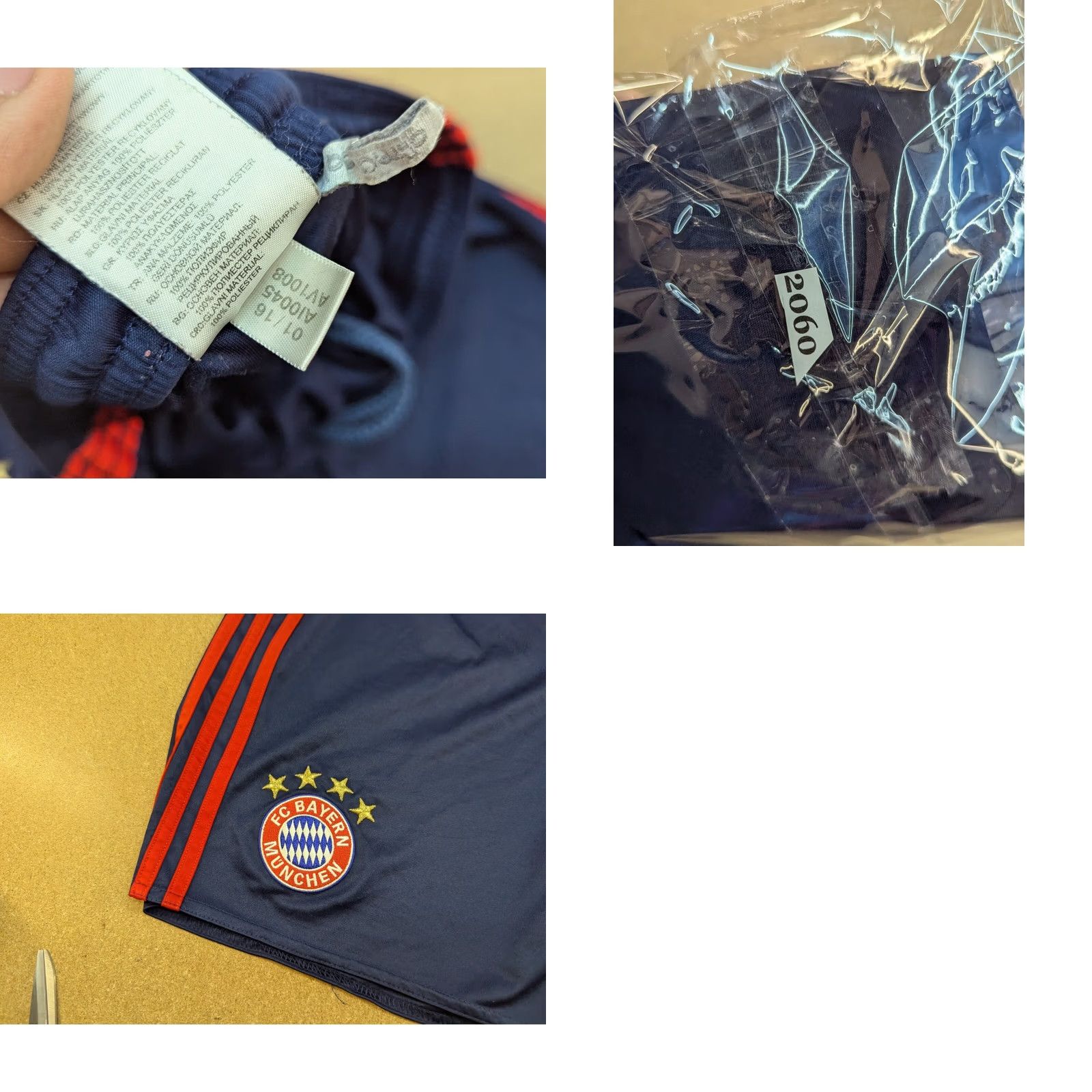 Adidas Adidas Bayern MUnich 2015-2016 Shorts Size S Blue Soccer Football Sports Third Shirt Mens Athletic Size US 29 - 8 Thumbnail