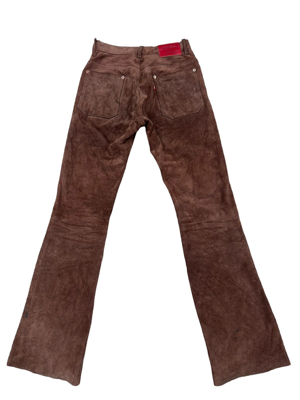 Hysteric Glamour Vintage Hysteric Glamour Kinky Jeans Suede Leather Flare Size US 28 / EU 44 - 14 Thumbnail