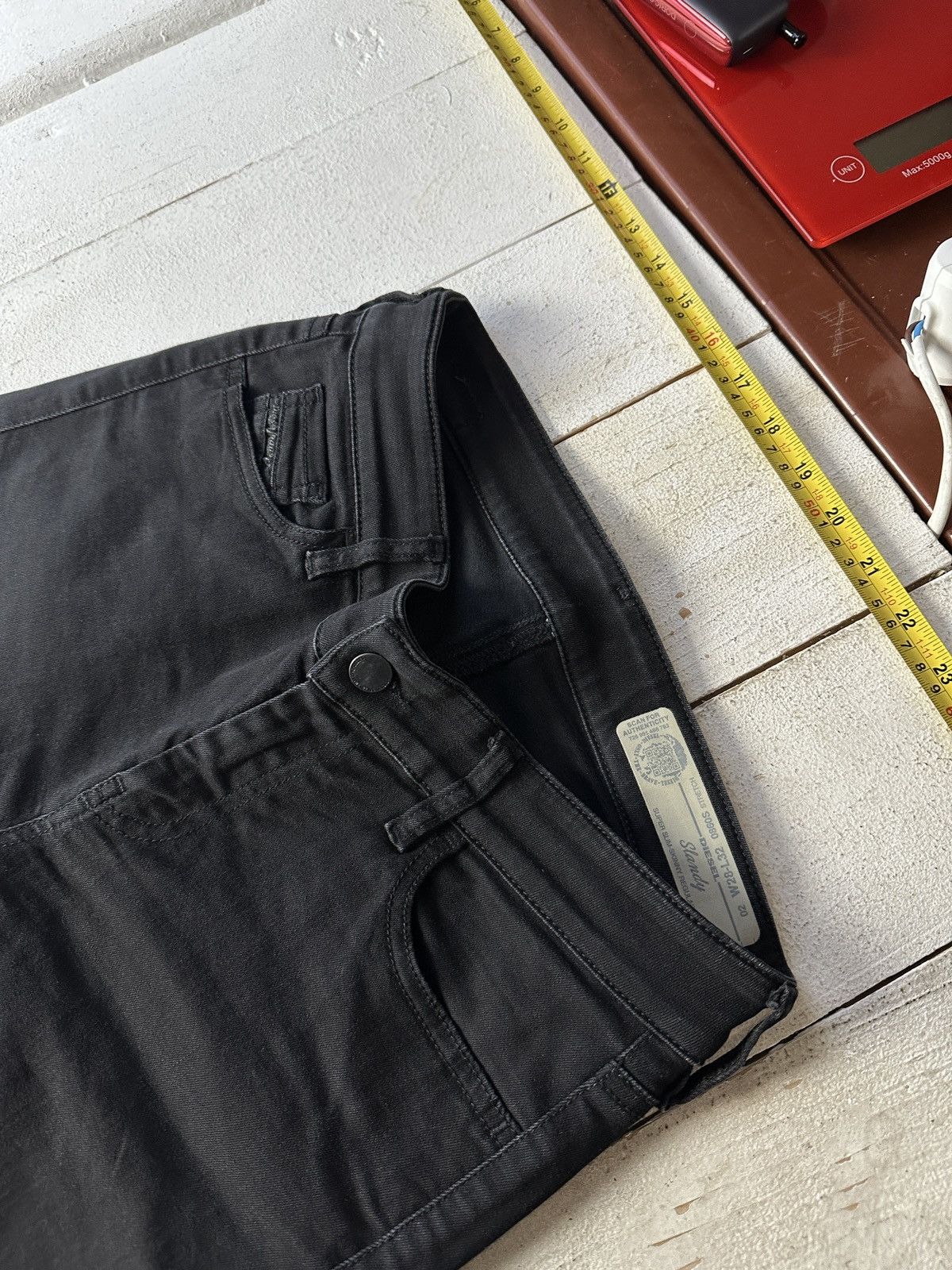 Diesel 🚨 DIESEL AVANT GARDE GOTHIC WOMEN JEANS LOGO IFSIXWASNINE Size 26" / US 2 / IT 38 - 2 Thumbnail