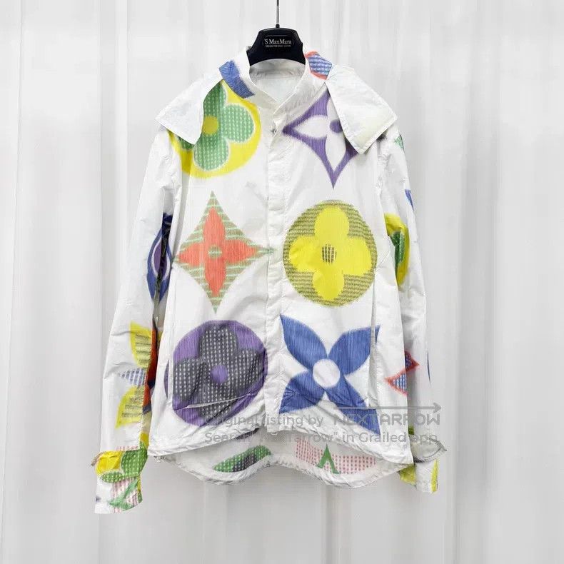 Louis Vuitton Louis Vuitton Three-flower full print blazer jacket Size US S / EU 44-46 / 1 - 1 Thumbnail