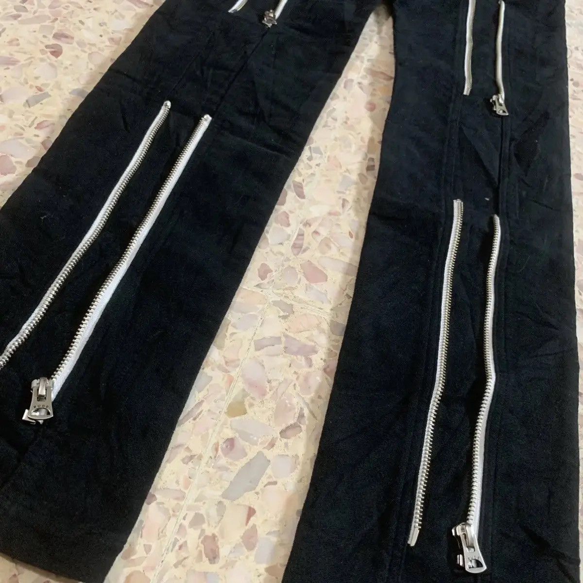RUDE GALLERY SAMPLE 💥RG W28 L31 BONDAGE PUNK STYLE MULTI ZIPPER TROUSERS Size US 28 / EU 44 - 14 Thumbnail
