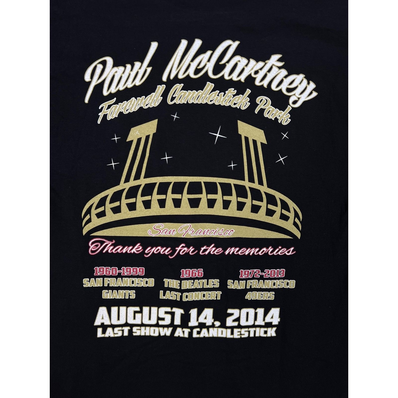 Other Paul McCartney T-Shirt Mens Medium Black Out There 2014 Tour Size US M / EU 48-50 / 2 - 8 Thumbnail