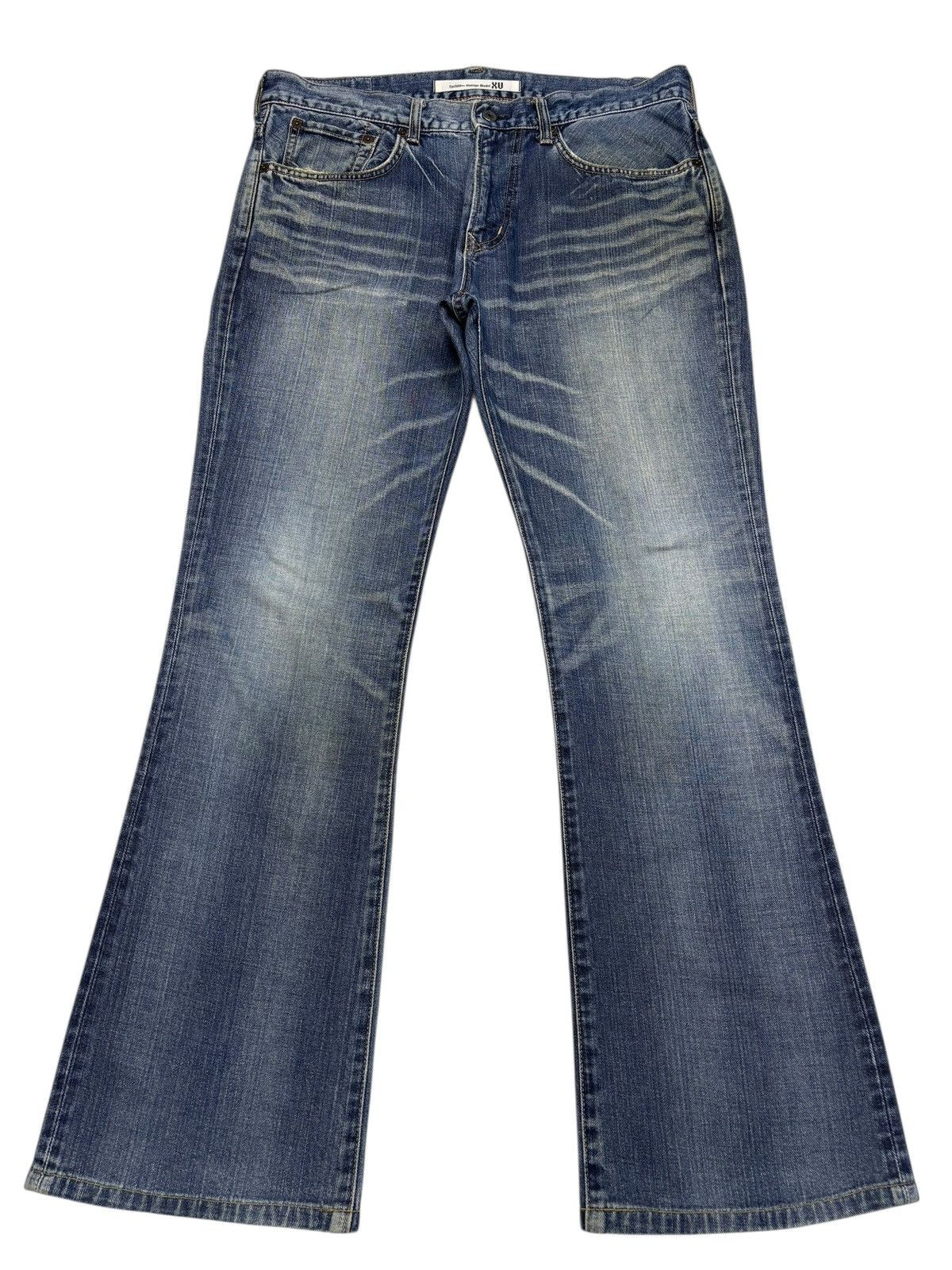 Le Grande Bleu (L.G.B.) EDWIN EXCLUSIVE VINTAGE MODEL FLARED BOOTCUT DENIM JEANS Size US 35 - 1 Thumbnail