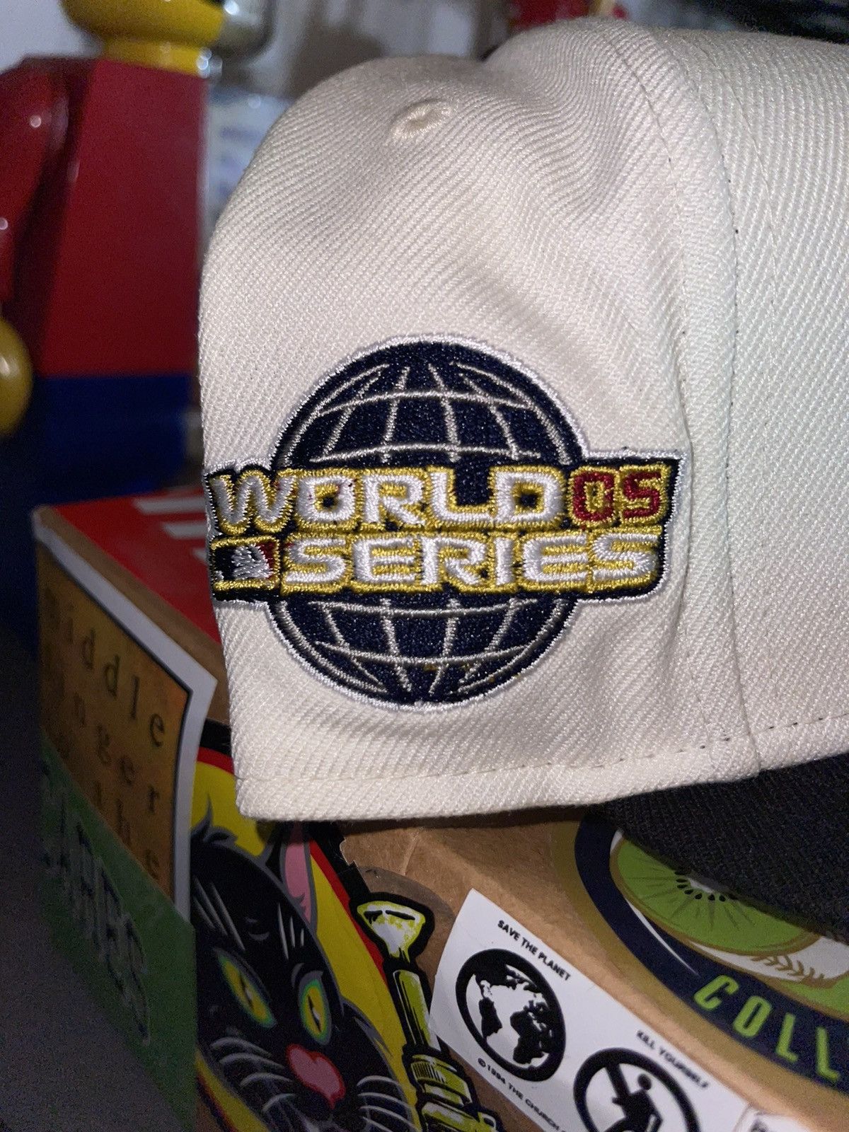 Hat Club × MyFitteds × New Era 7 3/8 MyFitteds Off-White Chicago White Sox Grey UV Size 38 - 8 Thumbnail