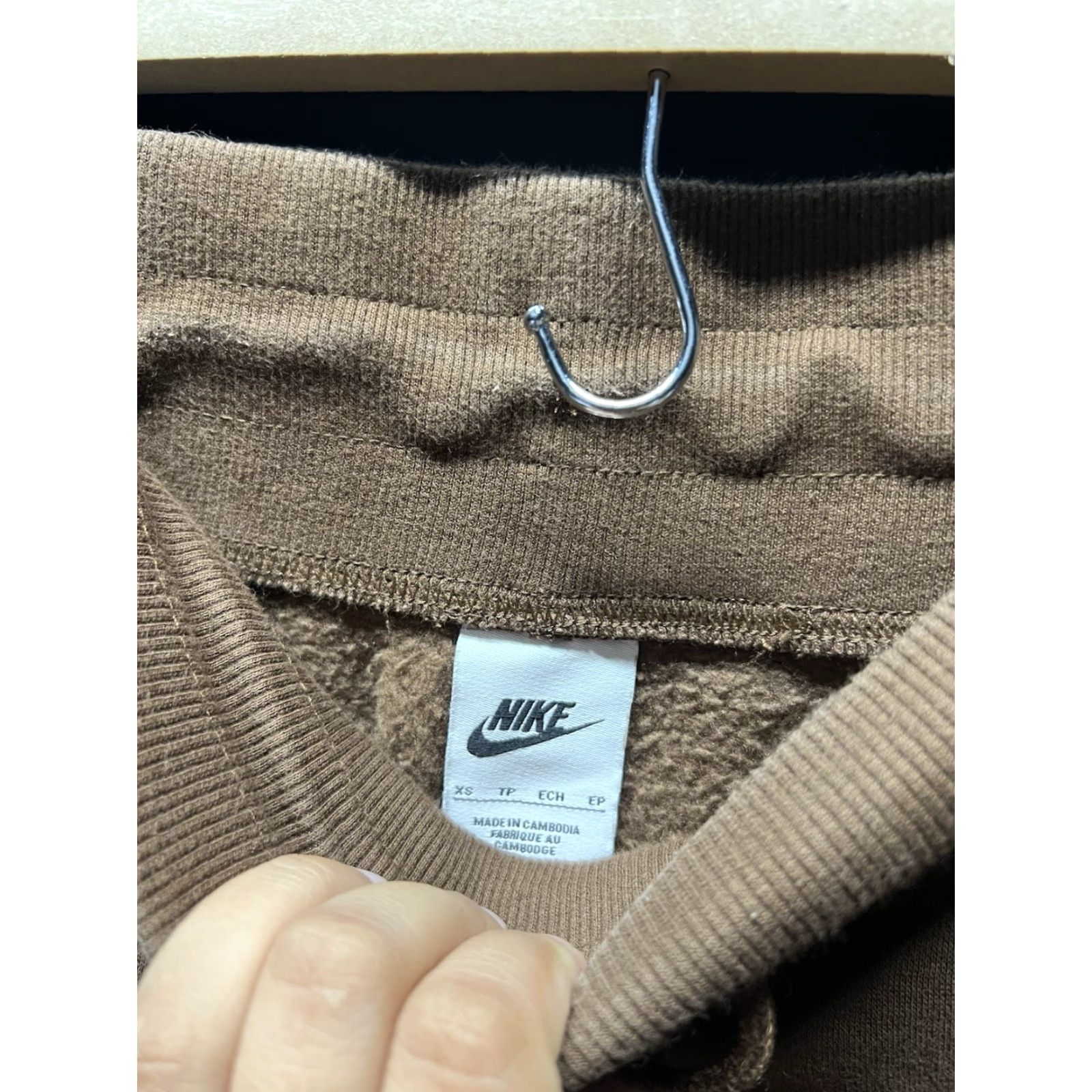 Nike Nike Pant Women’s XS Brown Training Jogger Phoenix High Rise Fleece DQ5688 Size 26" / US 2 / IT 38 - 2 Thumbnail