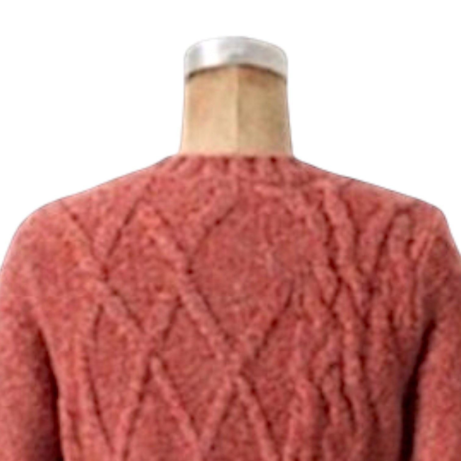 Anthropologie Anthropology Red/Orange Cardigan Sweater | Size M Size M / US 6-8 / IT 42-44 - 4 Thumbnail