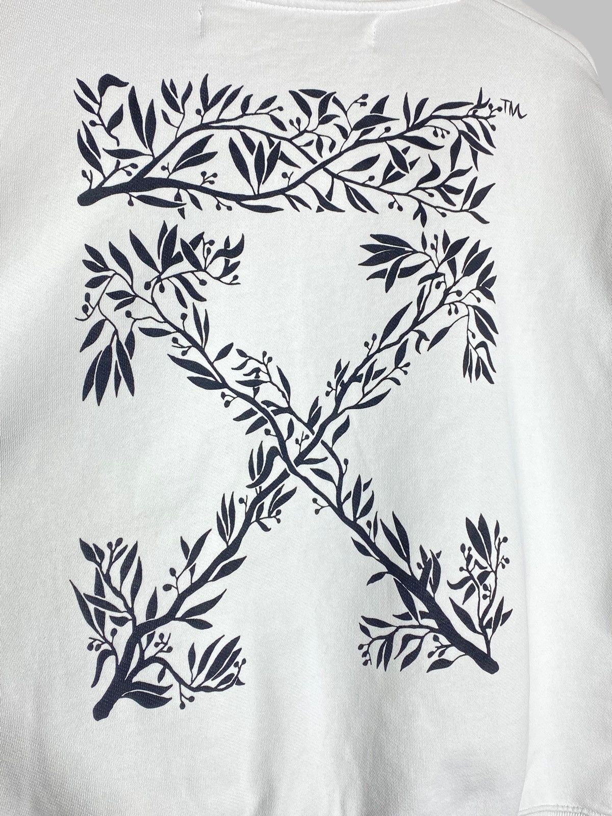 Off-White Off White Hanna Leaves Cropped Crewneck Size L / US 10 / IT 46 - 12 Thumbnail