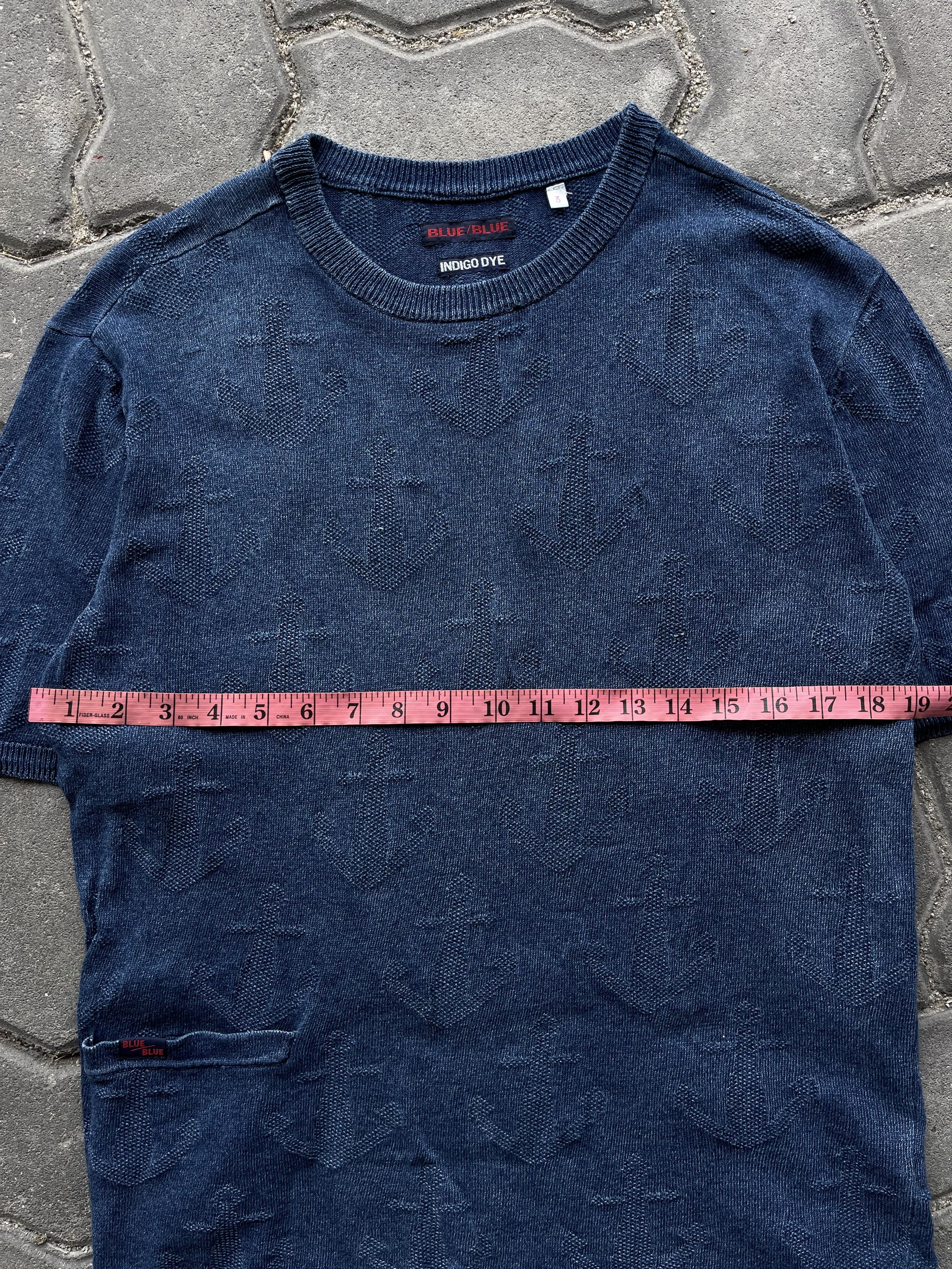45rpm Vintage Blue blue Indigo Japan Traditional Iron Heart Size US M / EU 48-50 / 2 - 8 Thumbnail