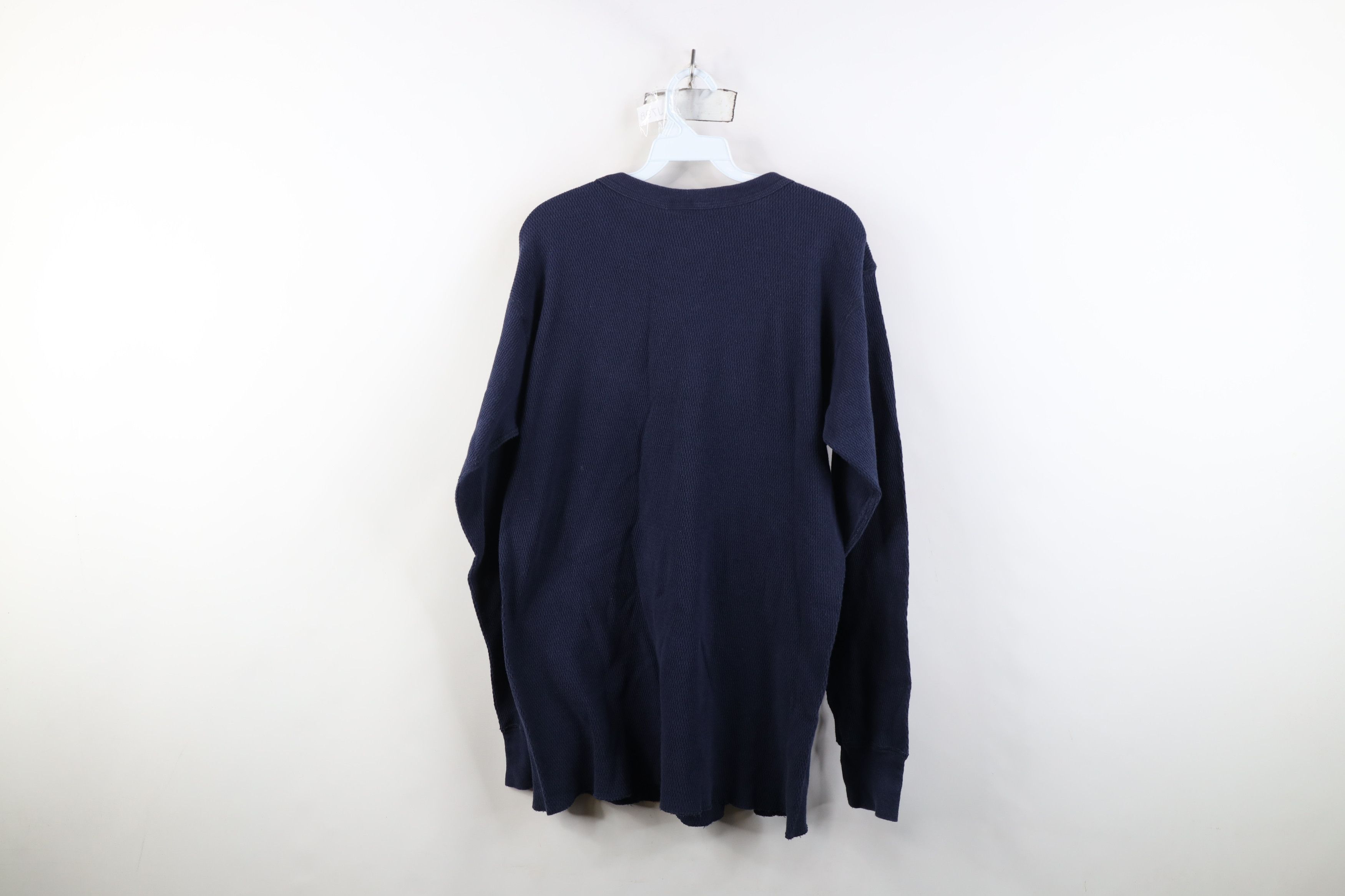 Vintage Vintage 90s Streetwear Waffle Knit Long Sleeve T-Shirt Size US L / EU 52-54 / 3 - 9 Thumbnail