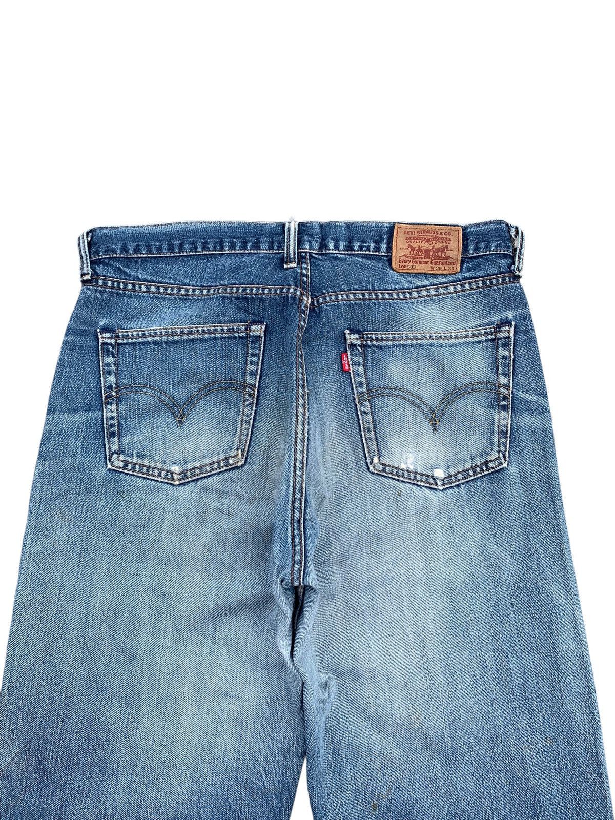 Levi's VINTAGE LEVI'S 503 SELVEDGE FADED DISTRESSED DENIM Size US 36 / EU 52 - 8 Thumbnail