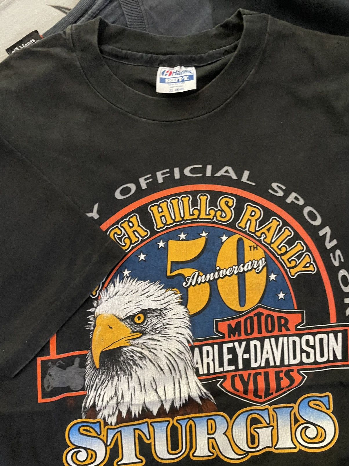 Harley Davidson Vintage Harley Davidson Tshirt Size US XL / EU 56 / 4 - 1 Thumbnail