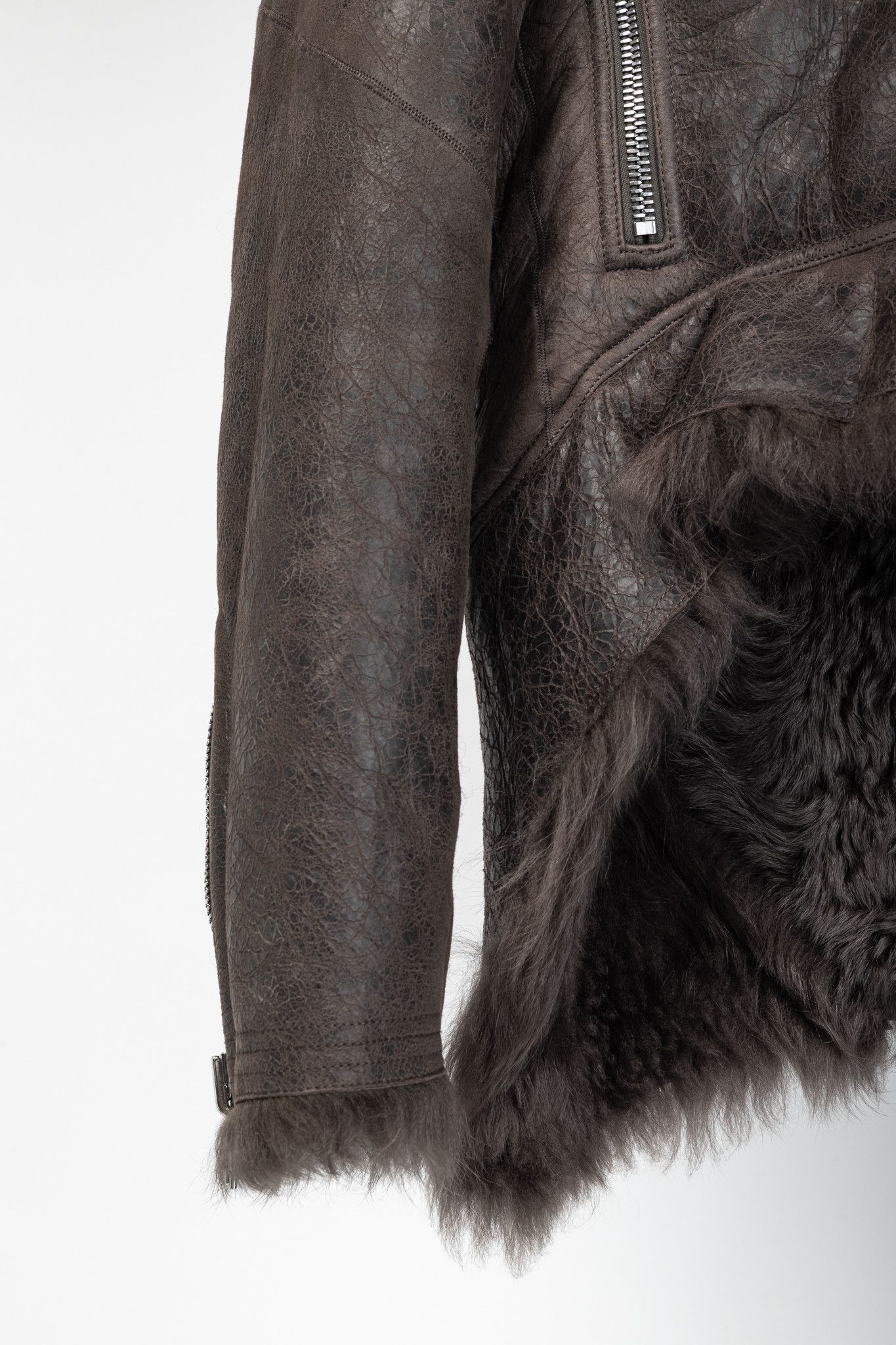 Rick Owens Rick Owens FW25 Concordians Exploder Fur & Leather Jacket Size S / US 4 / IT 40 - 6 Thumbnail