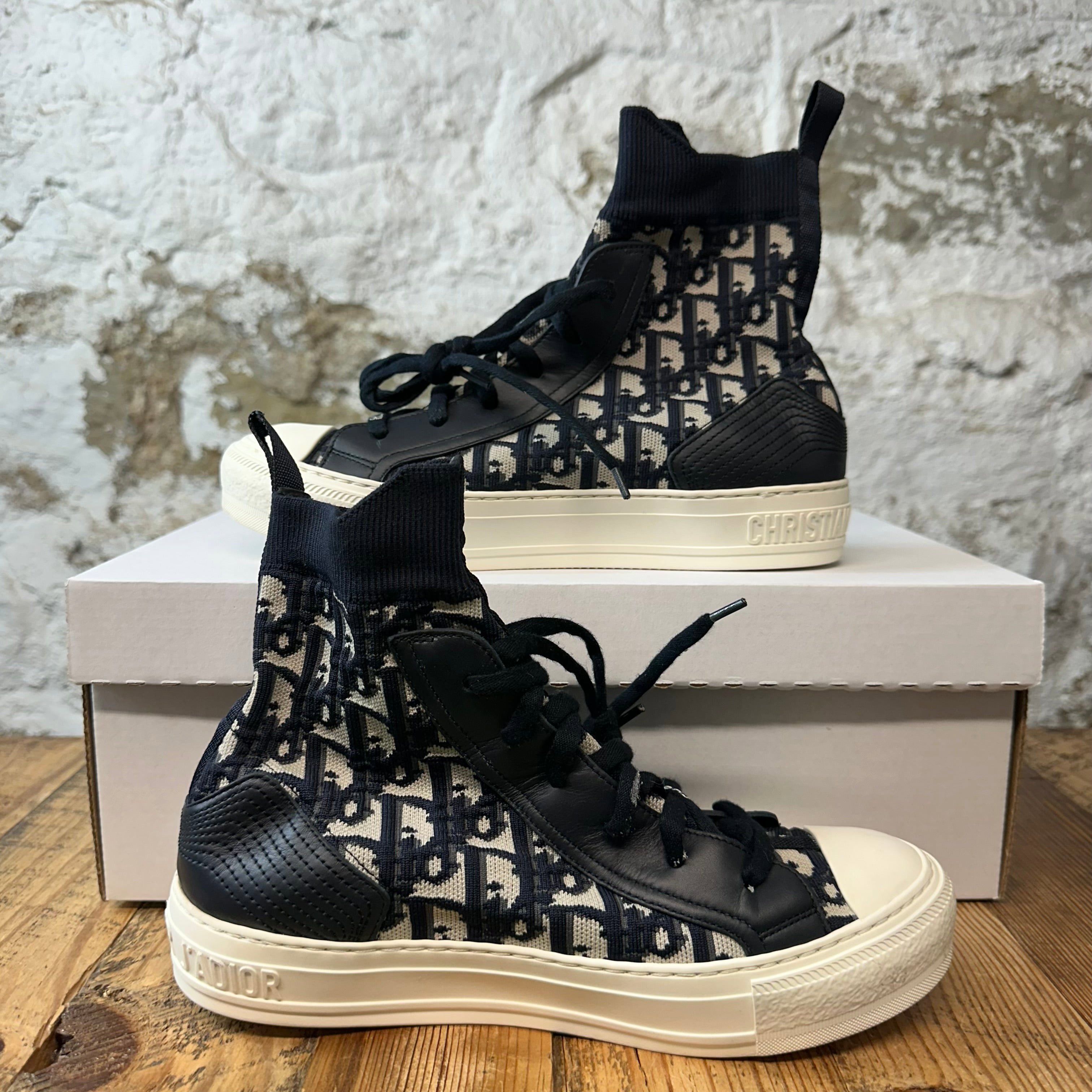 Dior Dior Walk n Dior Black Oblique White Sneaker Sz 5.5 (37.5) Size US 5.5 / EU 38 - 2 Thumbnail