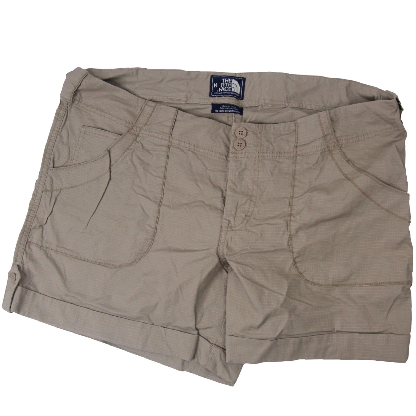 The North Face VINTAGE The North Face Womens Hiking Shorts HIking Tan 14 Regular Womens 14 Tan Hiking Shorts 90s? Size 36" / US 14 / IT 50 - 2 Thumbnail