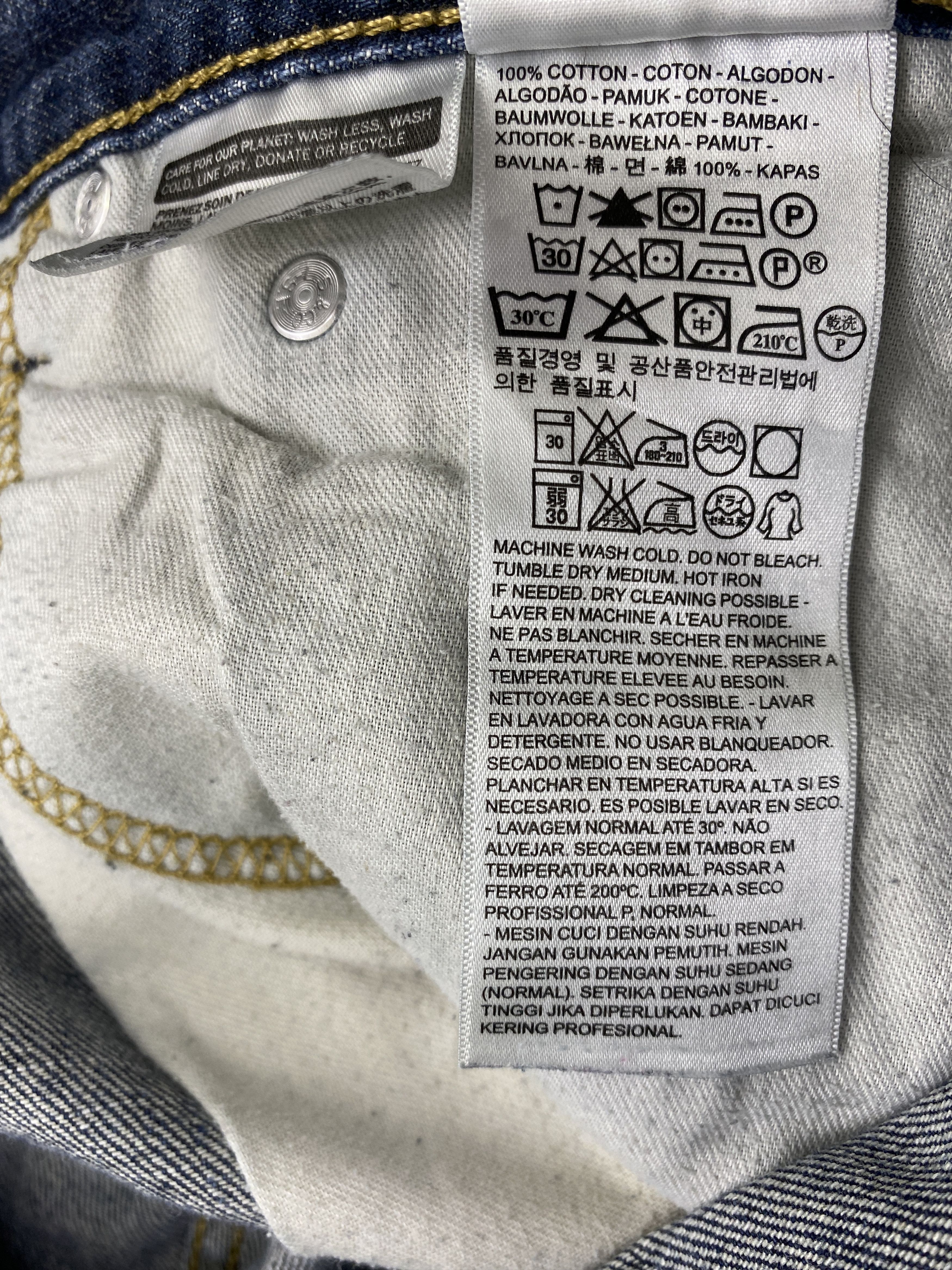 Levi's × Vintage Vintage Levis 514 Splatter Paint Jeans Size US 34 / EU 50 - 12 Thumbnail