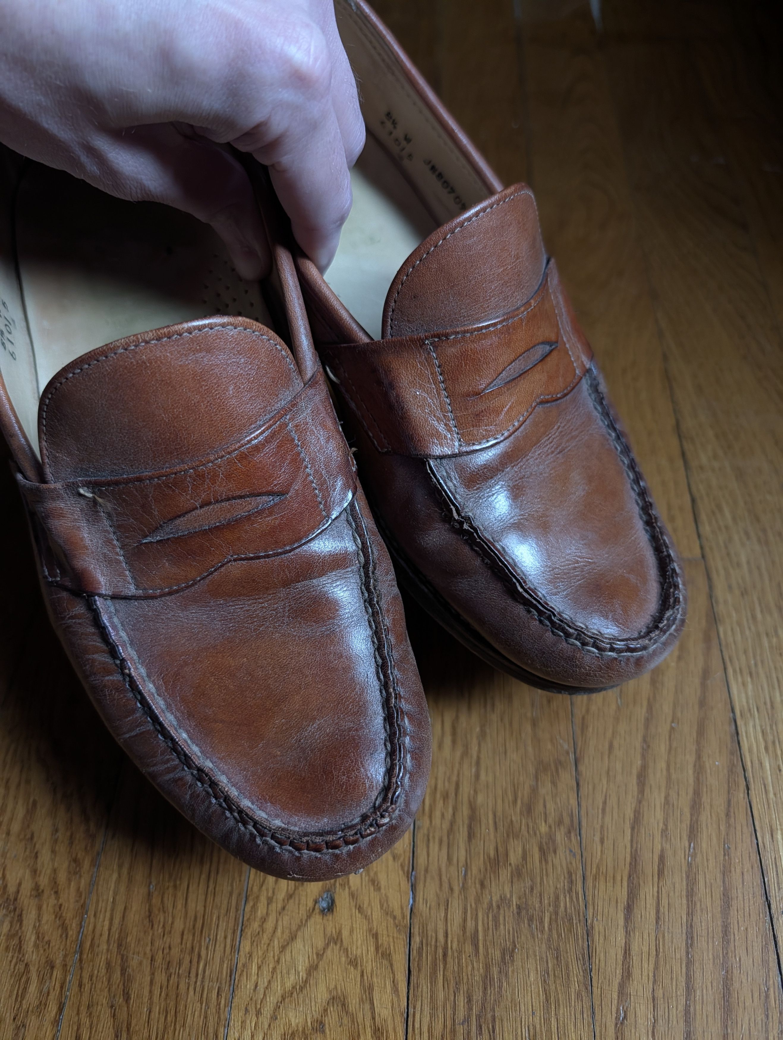 Mezlan Brown leather "Florence" brogues Spain mens 10 Size US 10 / EU 43 - 3 Thumbnail