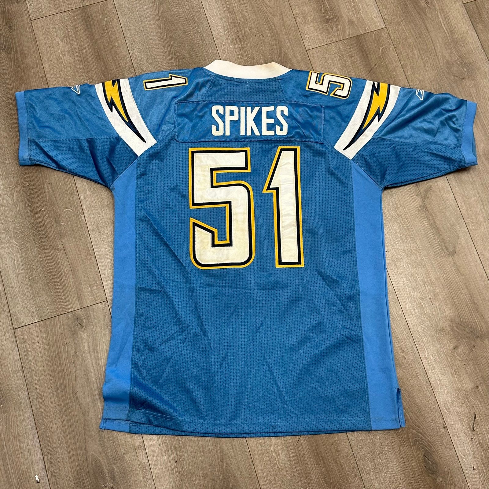 Reebok Vintage Reebok NFL San Diego Chargers Spikes 51 Blue Jersey Size US XL / EU 56 / 4 - 7 Thumbnail