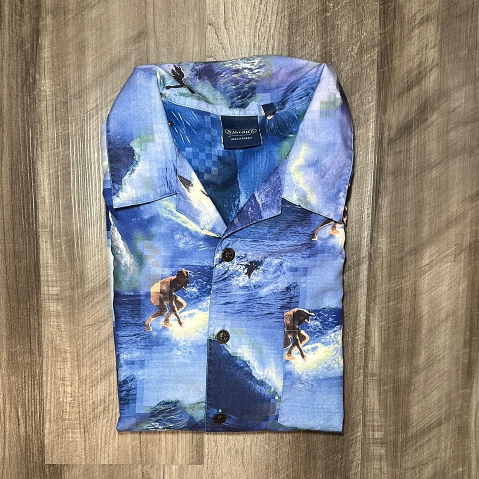 Sideout Sideout Hawaiian Surfing Short Sleeve Button Down - Large Size US L / EU 52-54 / 3 - 1 Thumbnail