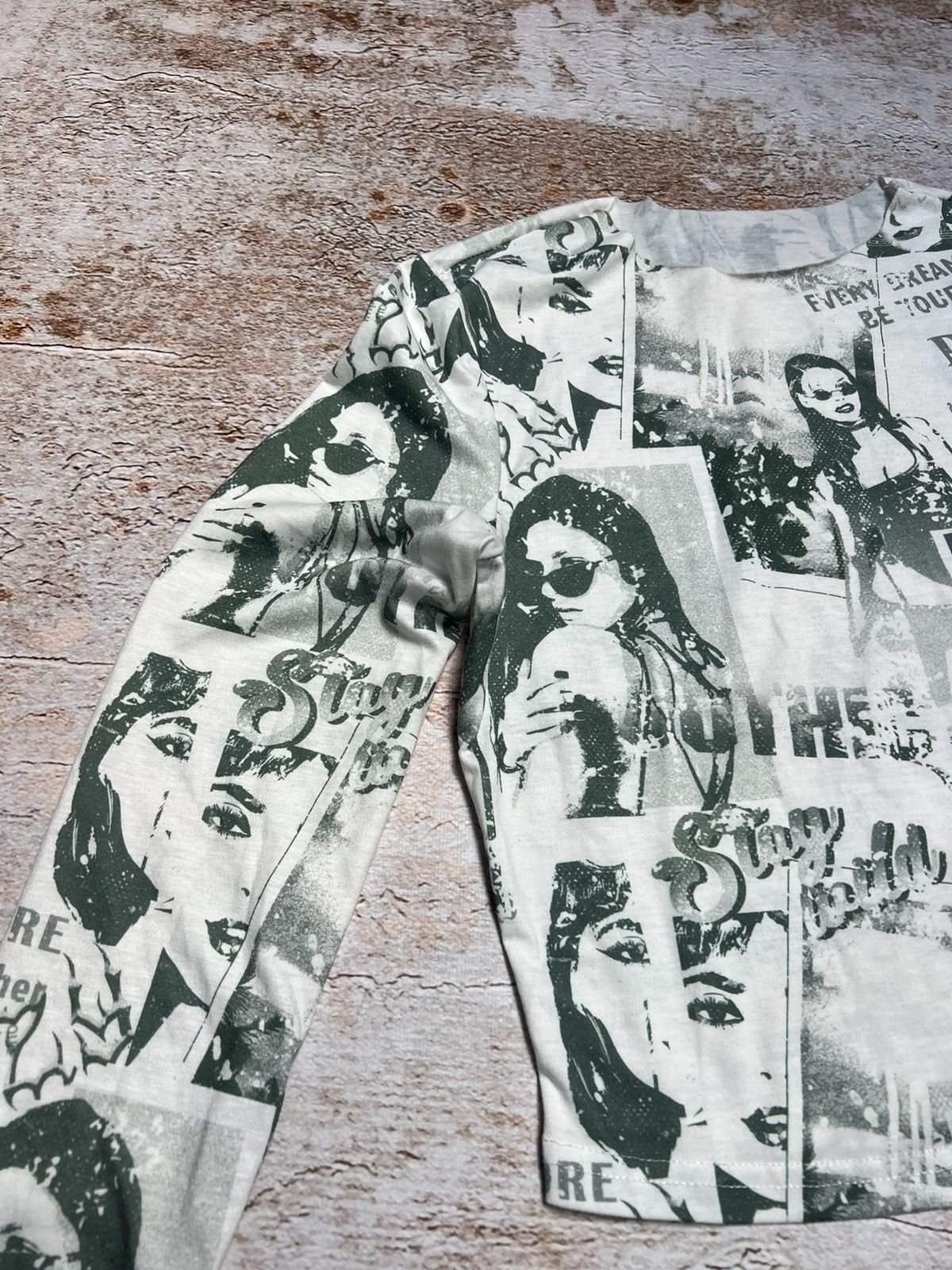 Japanese Brand Vintage crop top long sleeve Size S / US 4 / IT 40 - 4 Thumbnail