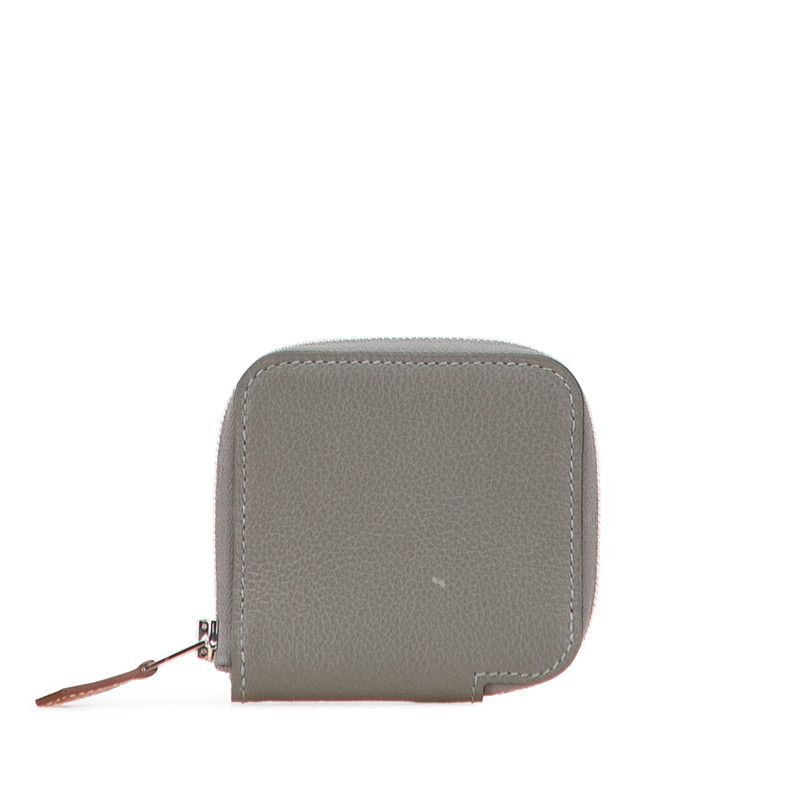 Hermes Hermes Azap Silk'in Evercolor Coin Case Leather Coin Case Stamp W (2024) DUTY FREE for USA