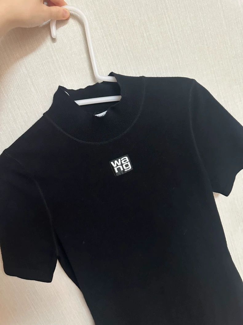 Alexander Wang Alexander Wang Logo Embossed Mini Dress- Size M / US 6-8 / IT 42-44 - 6 Thumbnail