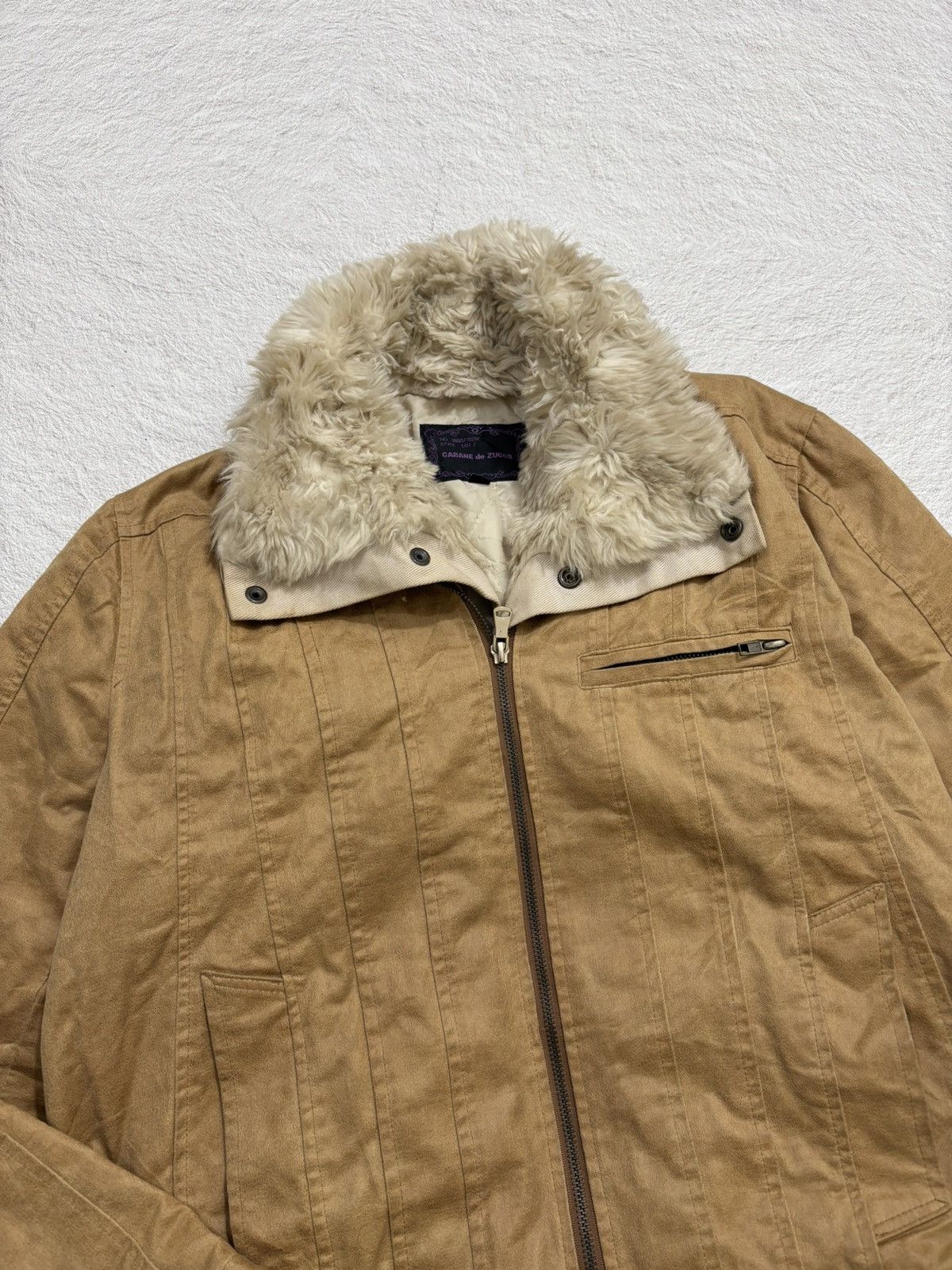 CABANE de ZUCCa 2000s Cabane de zucca by issey miyake fur jacket Size US L / EU 52-54 / 3 - 2 Thumbnail