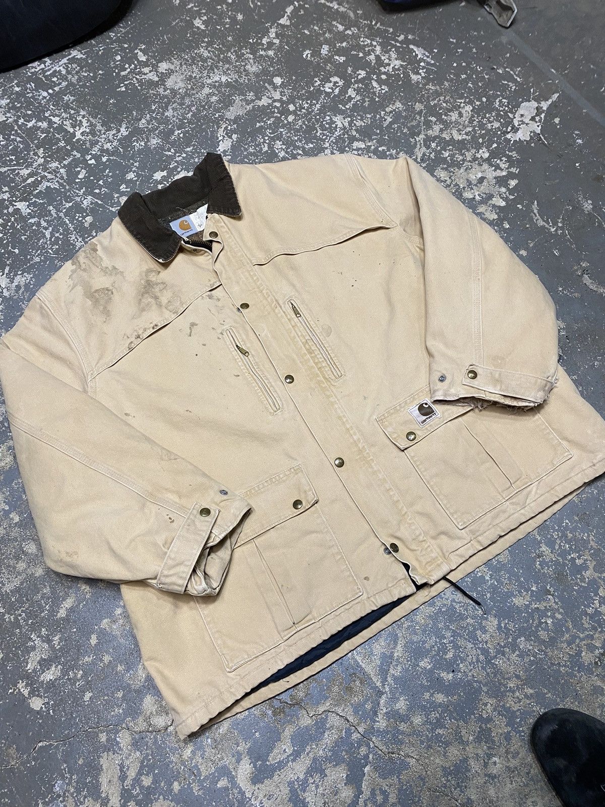 Carhartt × Vintage Vintage Carhartt Chore Work Cape Jacket CB2595 Size US XXL / EU 58 / 5 - 9 Thumbnail