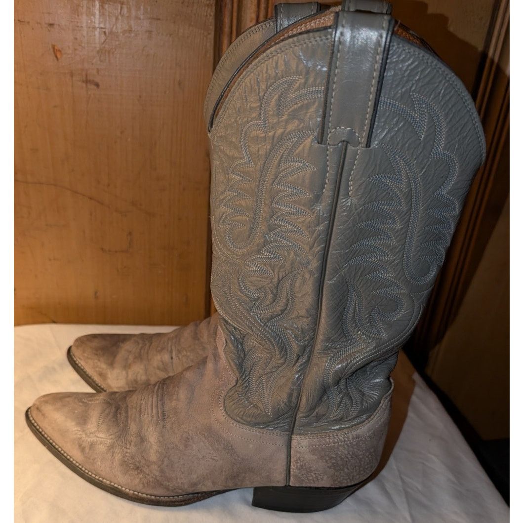 Justin Boots Justin Cowboy Western Boots Leather Size 9.5 D Size US 9.5 / EU 42-43 - 1 Thumbnail