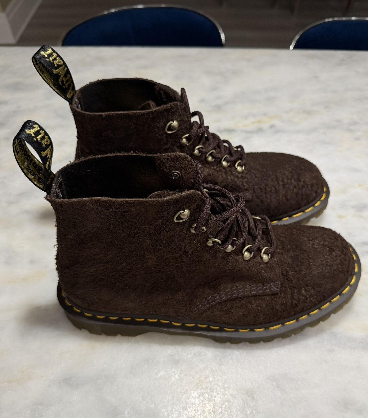 Dr. Martens Dr. Martens, 101 Made In England Hardware Suede Boots Size10 Size US 10 / EU 43 - 2 Thumbnail