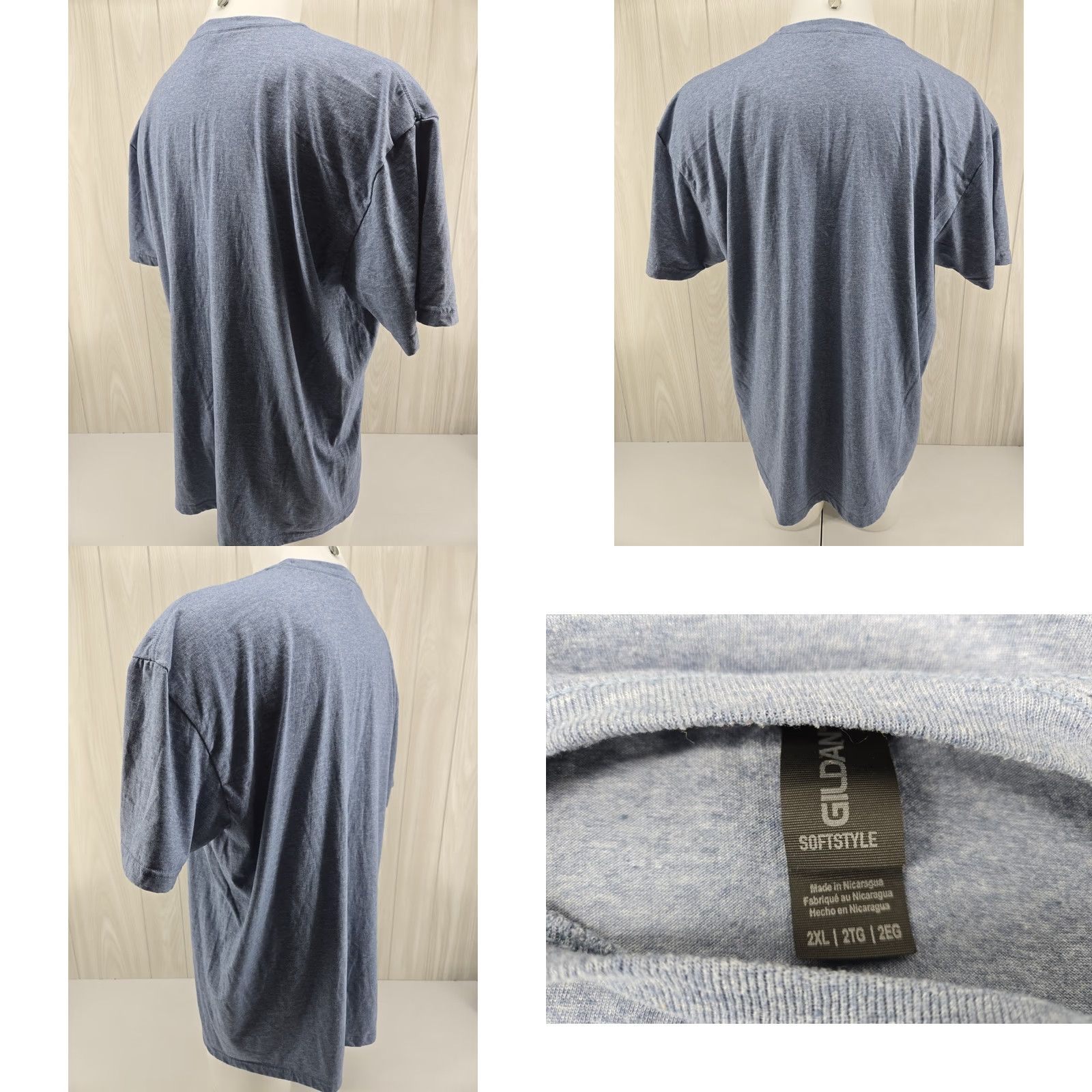 Gildan Gildan Griffon Aerospace T-shirt Blue Men’s Size 2XL Regular Short Sleeve Cotton Knit Logo Army Military Vintage: No Size US XXL / EU 58 / 5 - 8 Thumbnail