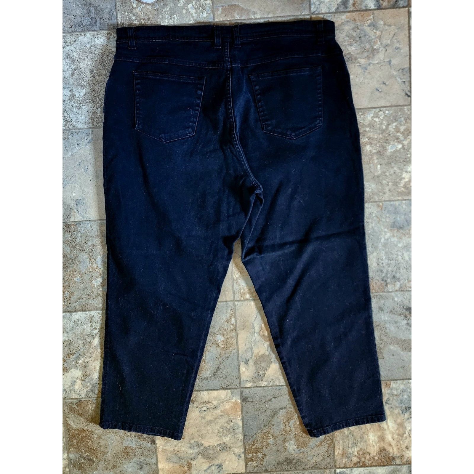 Bill Blass BillBlase Womans Black Jeans Size 22W Size 42" / US 20 - 4 Thumbnail