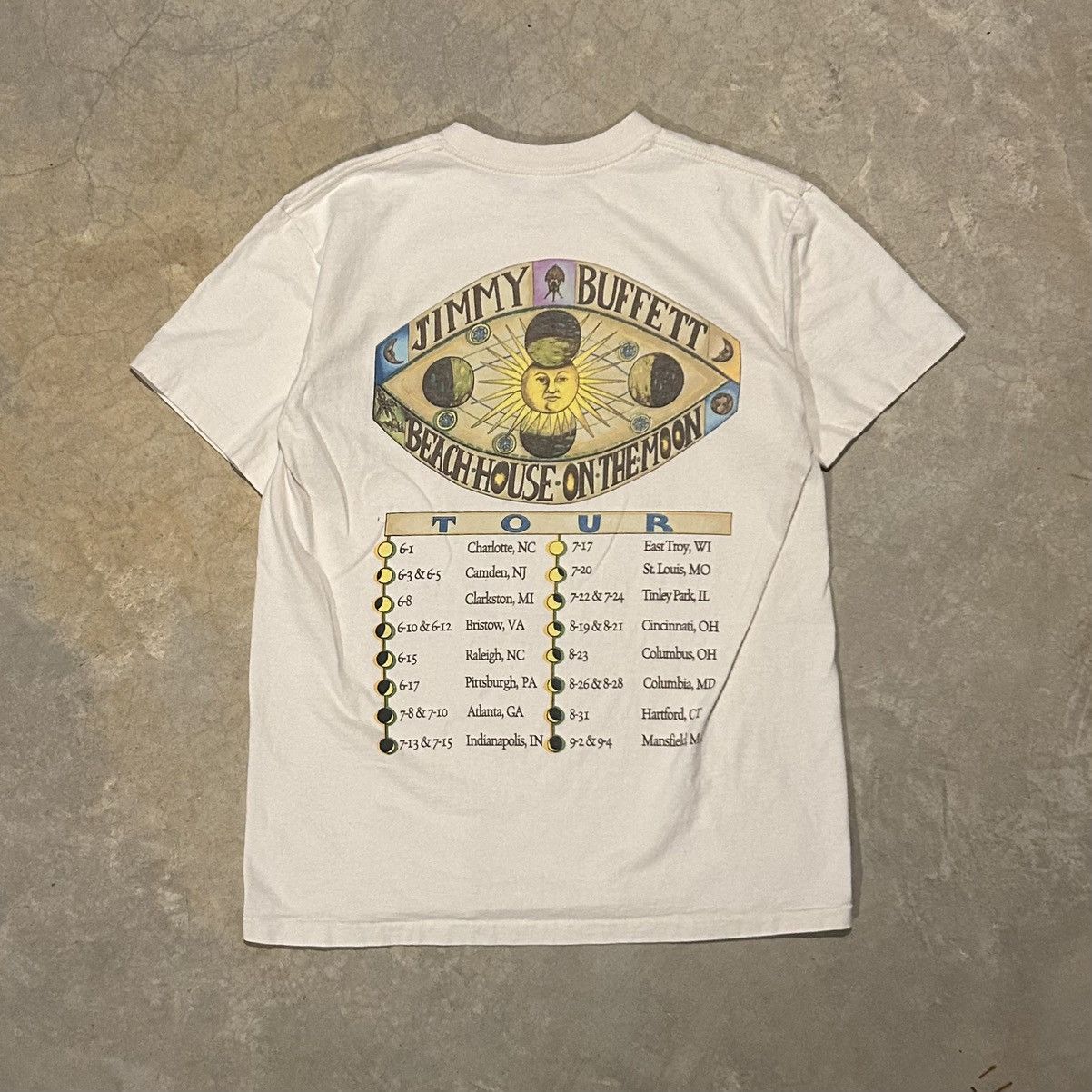 Band Tees × Vintage Crazy Vintage 90s Jimmy Buffet Beach House on the Moon Tee Size US L / EU 52-54 / 3 - 5 Thumbnail