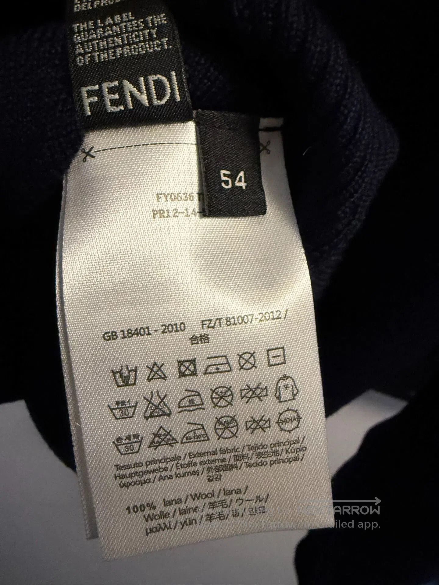 Fendi Fendi Pocket Detail Long Sleeve Sweater. Size US L / EU 52-54 / 3 - 8 Thumbnail