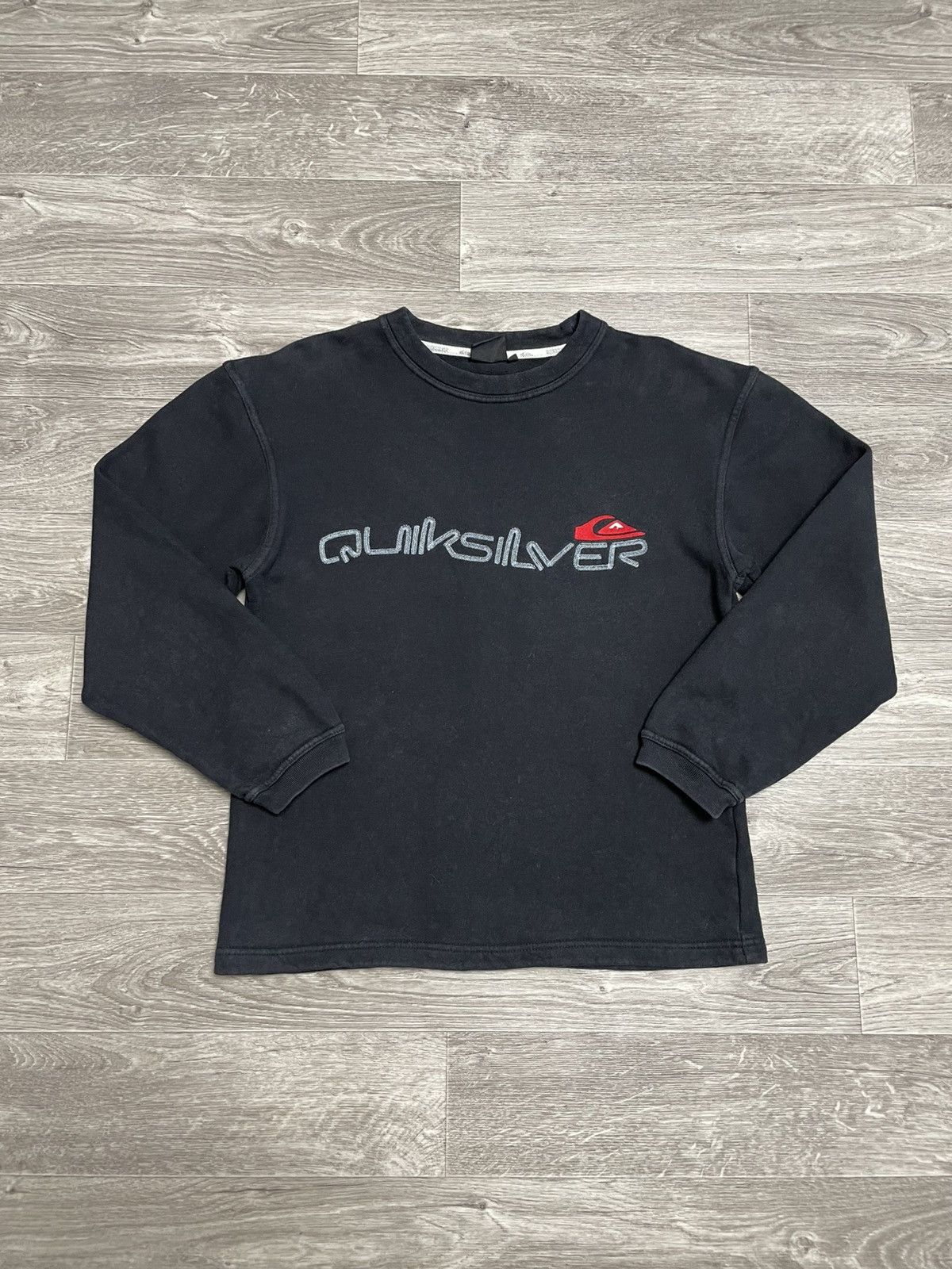 Vintage Quicksilver Surf Style Black Sweatshirt 90s
