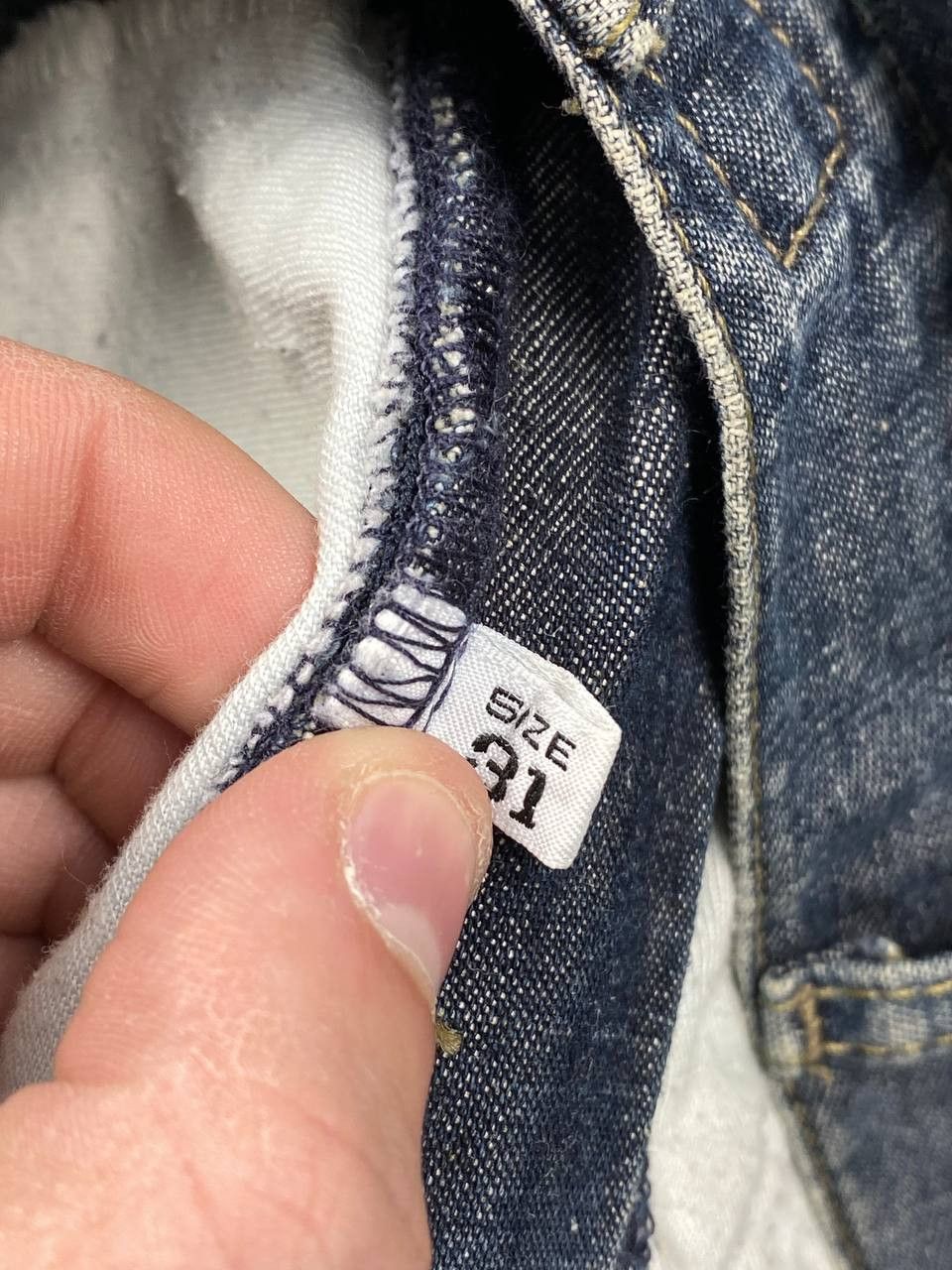 Armani Vintage Armani Big Logo Denim Jeans Men Size 31 Blue Size US 31 - 16 Thumbnail