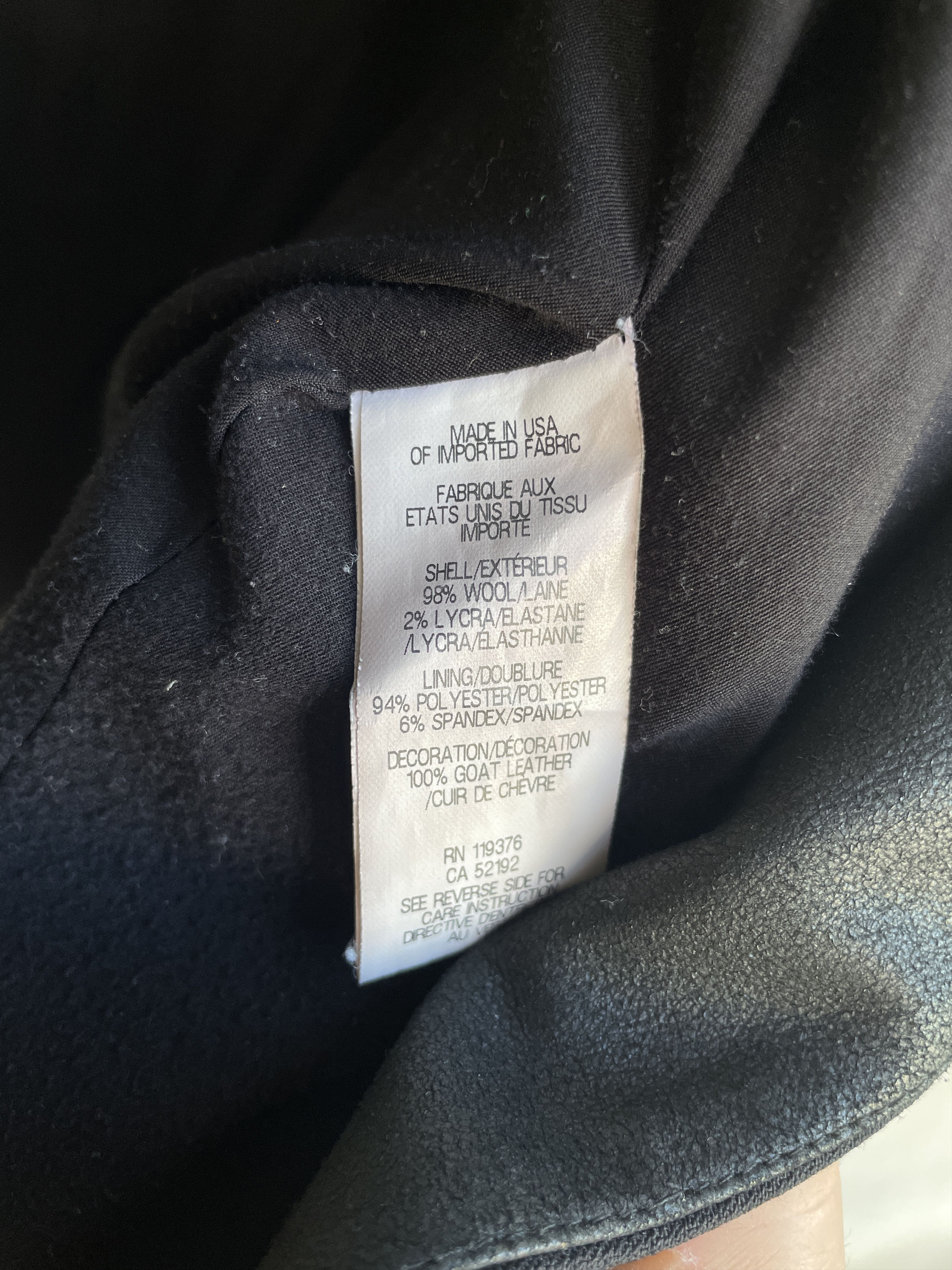 Helmut Lang Helmut Lang Leather Wool Ruched Sleeves Blazer Size S / US 4 / IT 40 - 14 Thumbnail