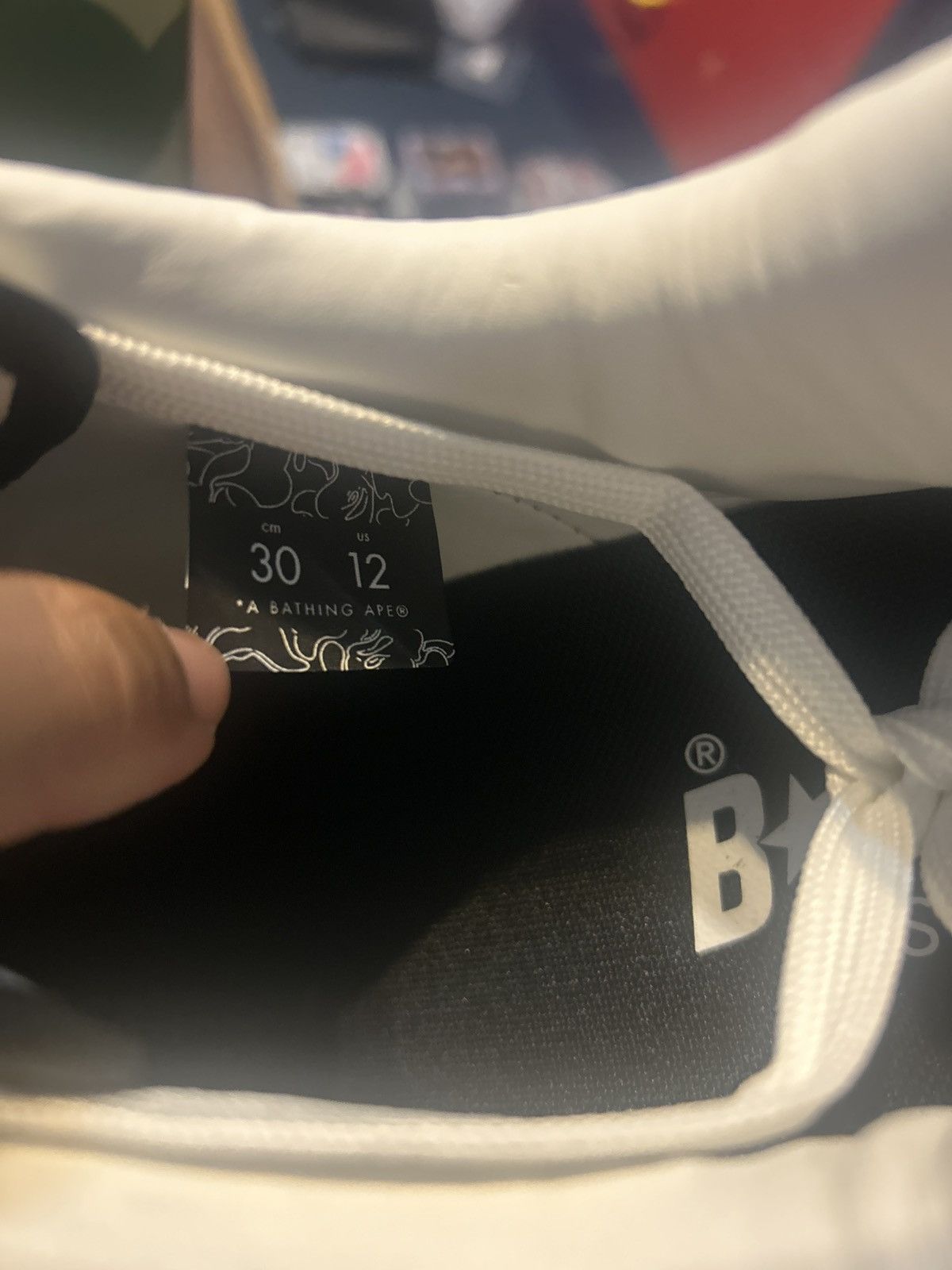 Bape Bapesta Icon #1 M2 ‘Black’ - [ 1L80191305 ] Size US 12 / EU 45 - 7 Thumbnail