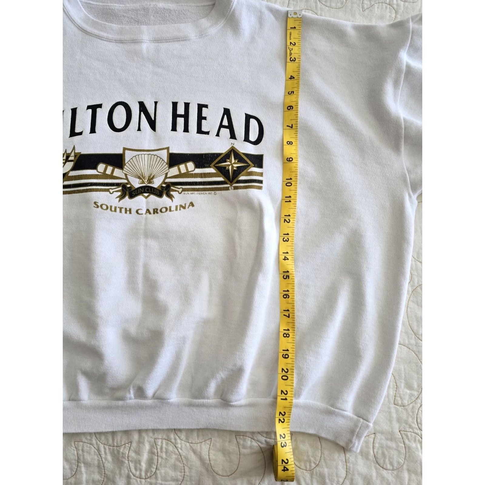 Vintage Unbranded Sweatshirt White Adult XL Beach Graphic Print Crew Neck Pullover Regular Fit Size US XL / EU 56 / 4 - 5 Thumbnail