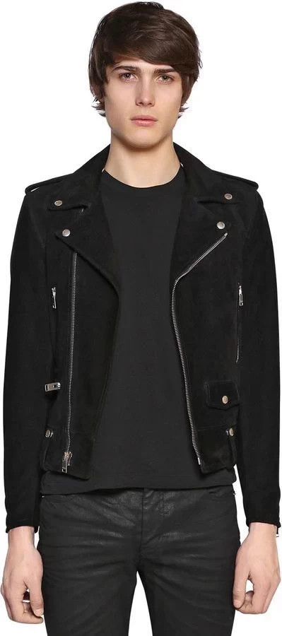 Saint Laurent Paris Saint Laurent SLP 18SS Black Suede Multi-Zip L01 Biker 50 Size US M / EU 48-50 / 2 - 9 Thumbnail