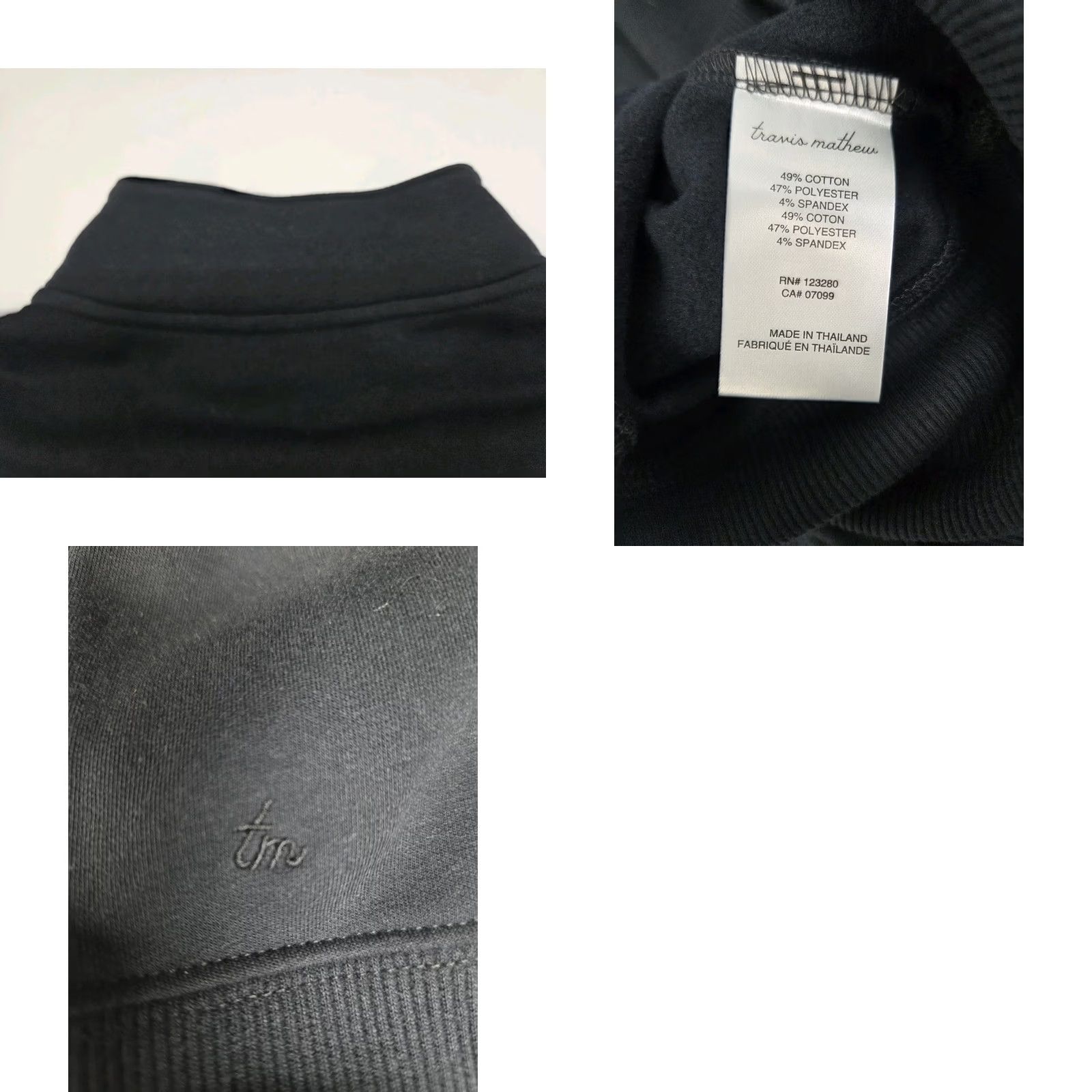 TravisMathew VINTAGE? No. Cleaned title: Travis Mathew Cloud Collection Womens 1/2 Zip Pullover Black 2XL L/S Golf Fleece Logo Embroidered Zip Sweatshirt Size XXL / US 16-18 / IT 52-54 - 9 Thumbnail
