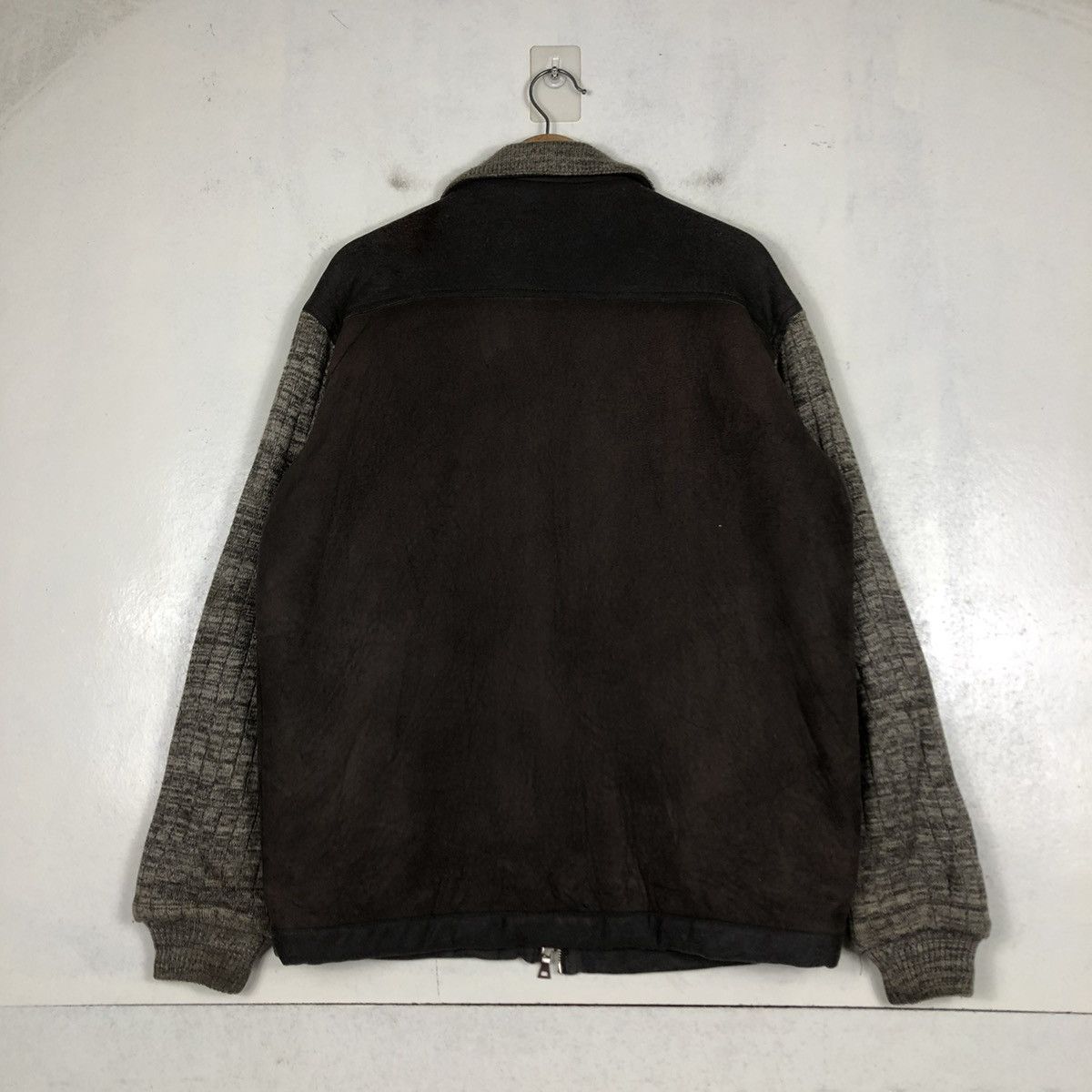 Japanese Brand 📌VTG BIKER FLY LEATHER JACKET MONTERRY CARMEL ISSEY MIYAKE Size US M / EU 48-50 / 2 - 9 Thumbnail
