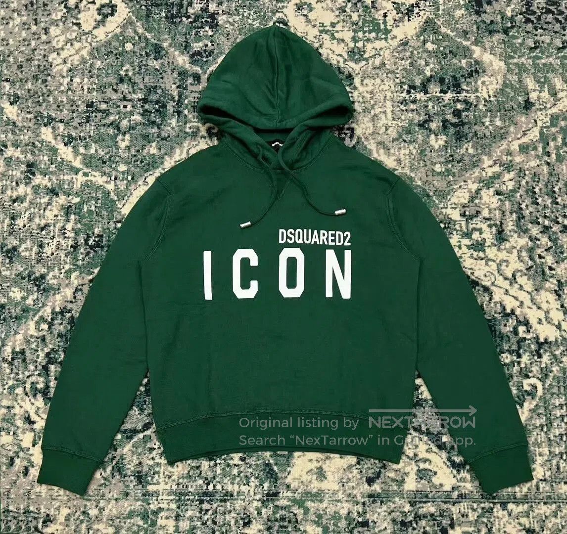 Dsquared2 Dsquared2 Green Hooded Sweatshirt ICON Edition. Size US M / EU 48-50 / 2 - 1 Thumbnail
