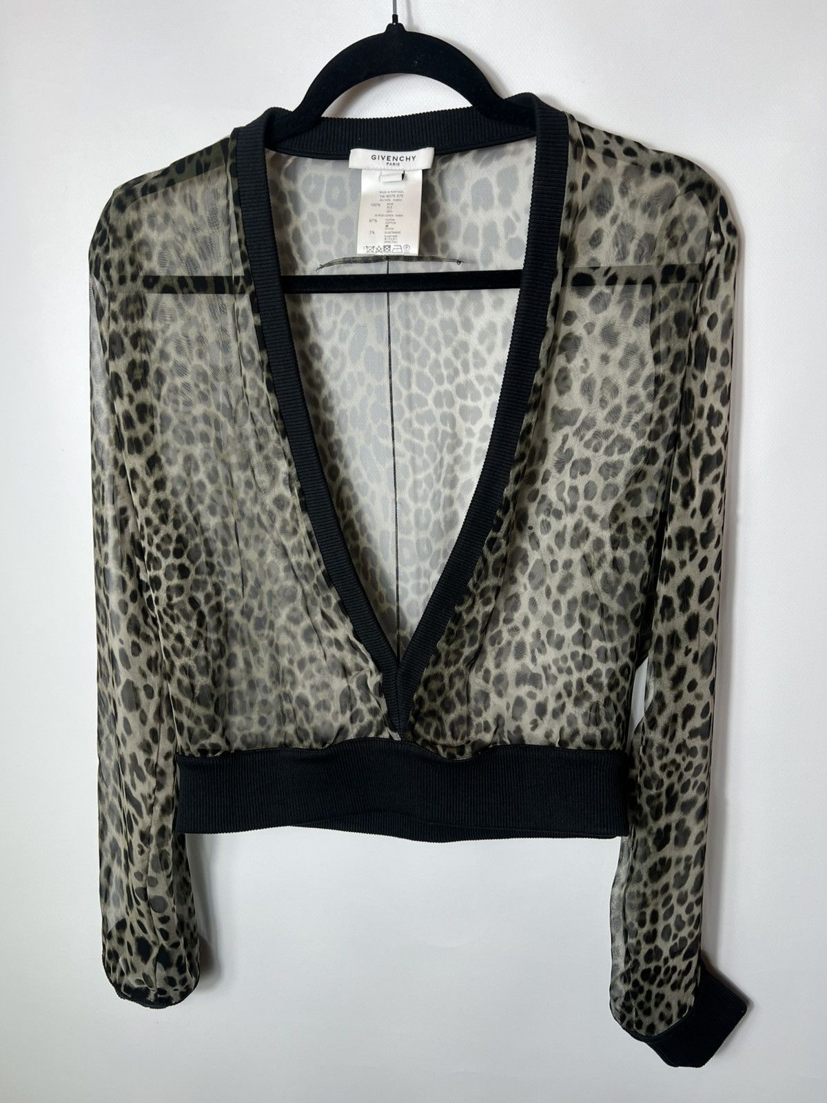 Givenchy Vintage very rare luxury Givenchy Leopard Print Silk Blouse Size M / US 6-8 / IT 42-44 - 1 Thumbnail