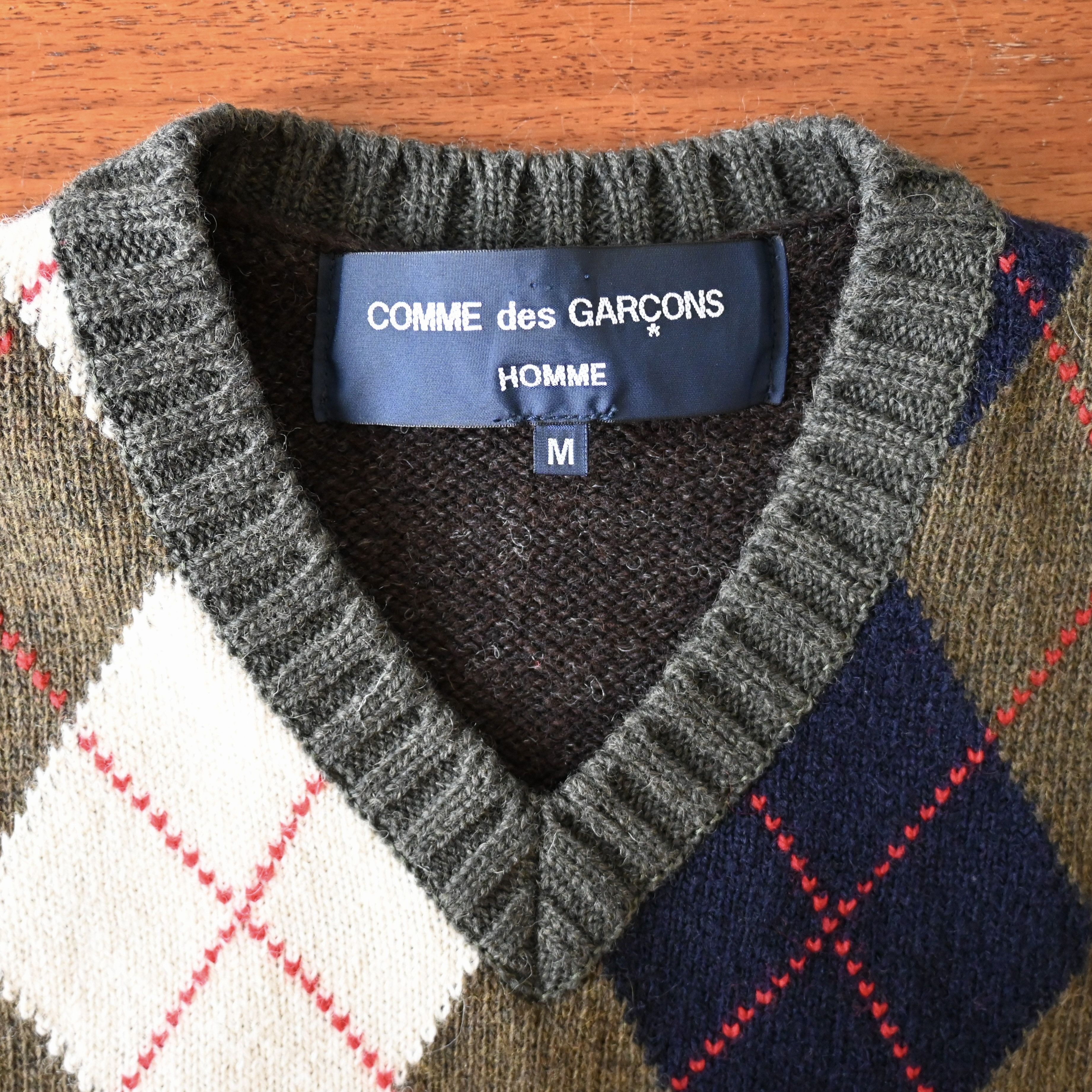 Comme des Garcons Homme AD2007 Comme des Garcons Homme wool docking knit vest Size US M / EU 48-50 / 2 - 8 Thumbnail