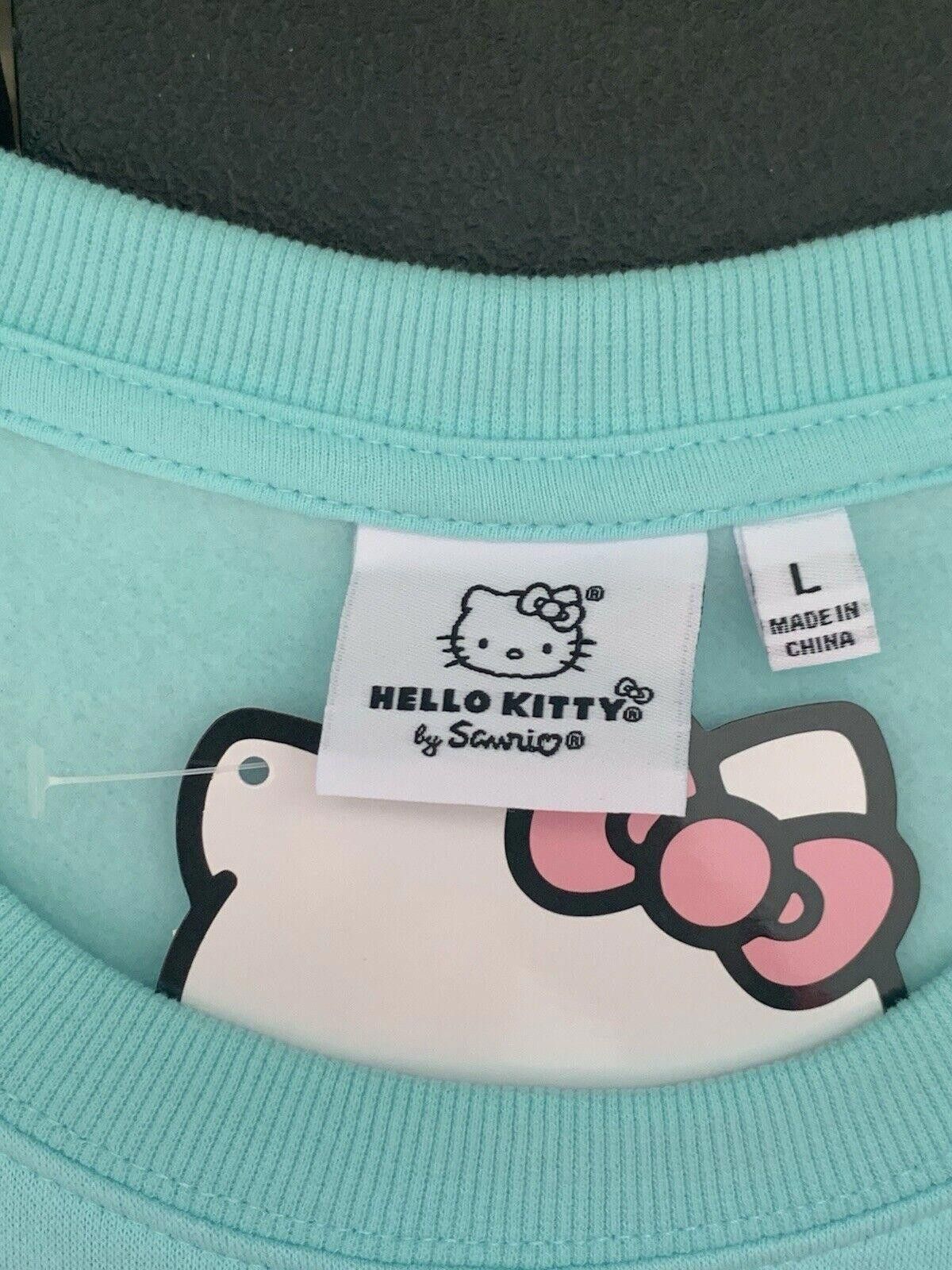 Designer Hello Kitty Women’s S L Lite Blue Sanrio Sweatshirt Easter Size L / US 10 / IT 46 - 6 Thumbnail